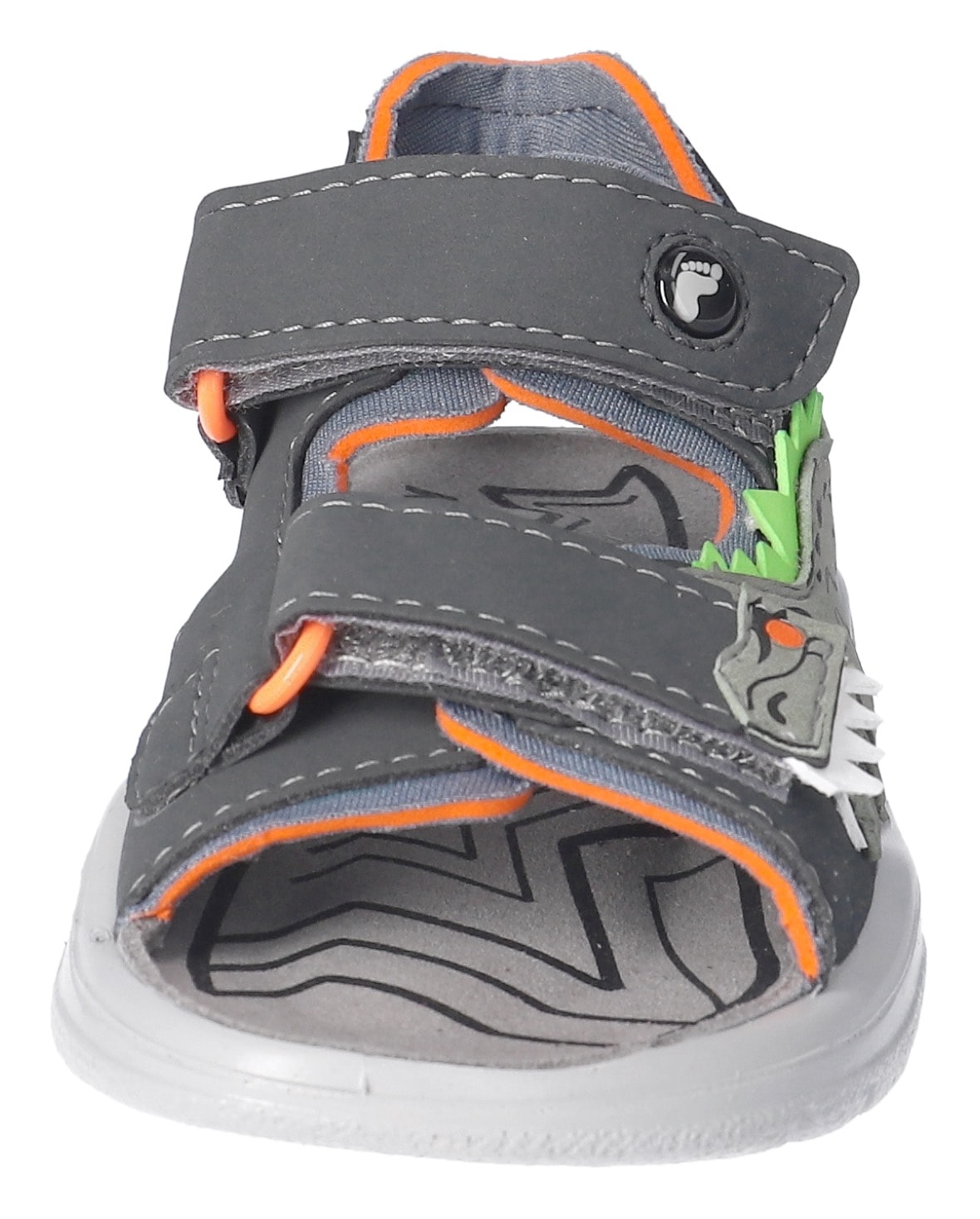 Ricosta Sandale »Raptor WMS: mittel«  , Sandale mit Klett, Dino-Print , Grössenschablone zum Download