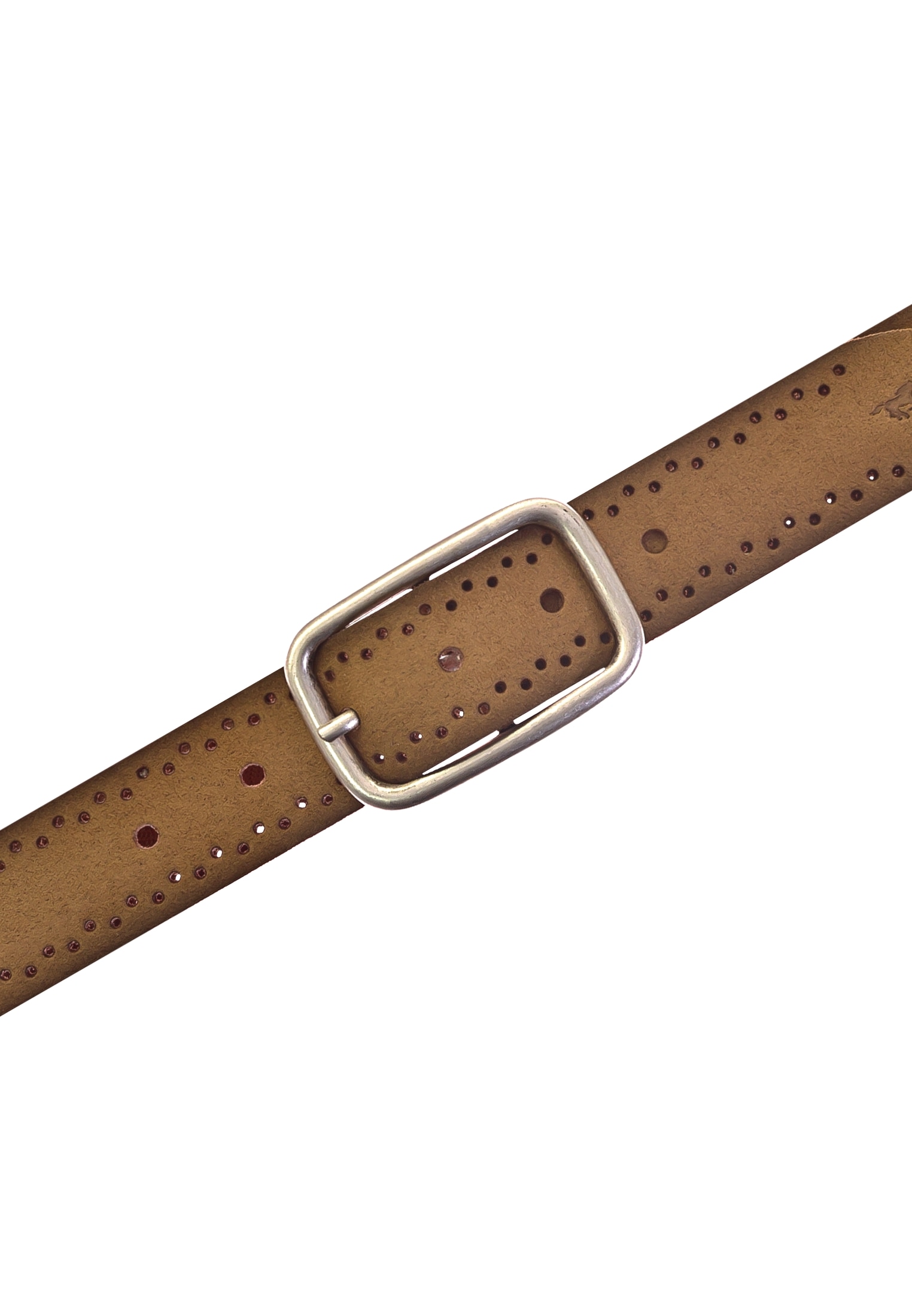 MUSTANG Ceinture en cuir Robustes, genarbtes Rindsleder mit Lochstanzung, 3,5 cm