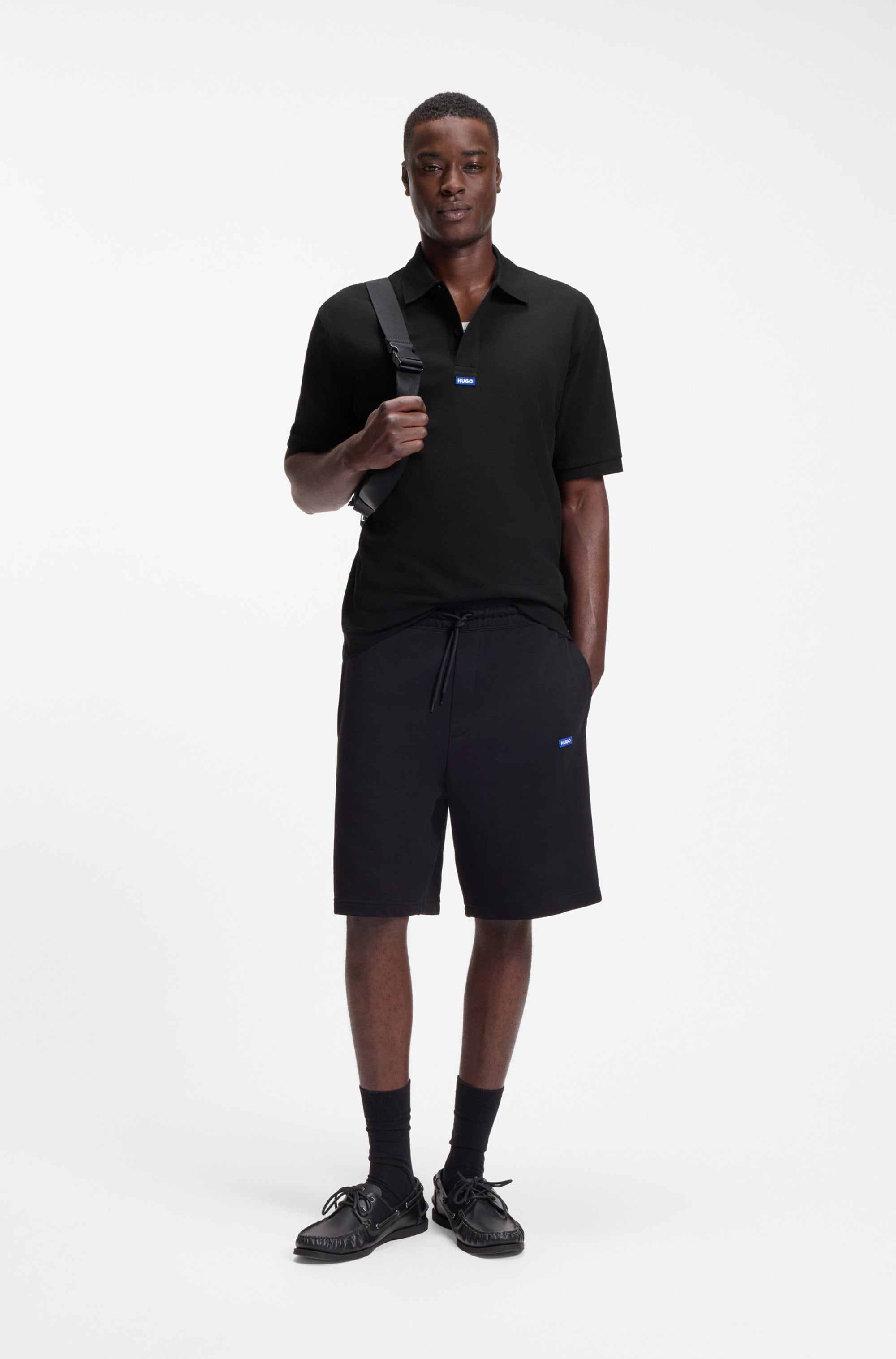 HUGO Polo »Nolitos« Polokragen, Loose Fit, reine Baumwolle