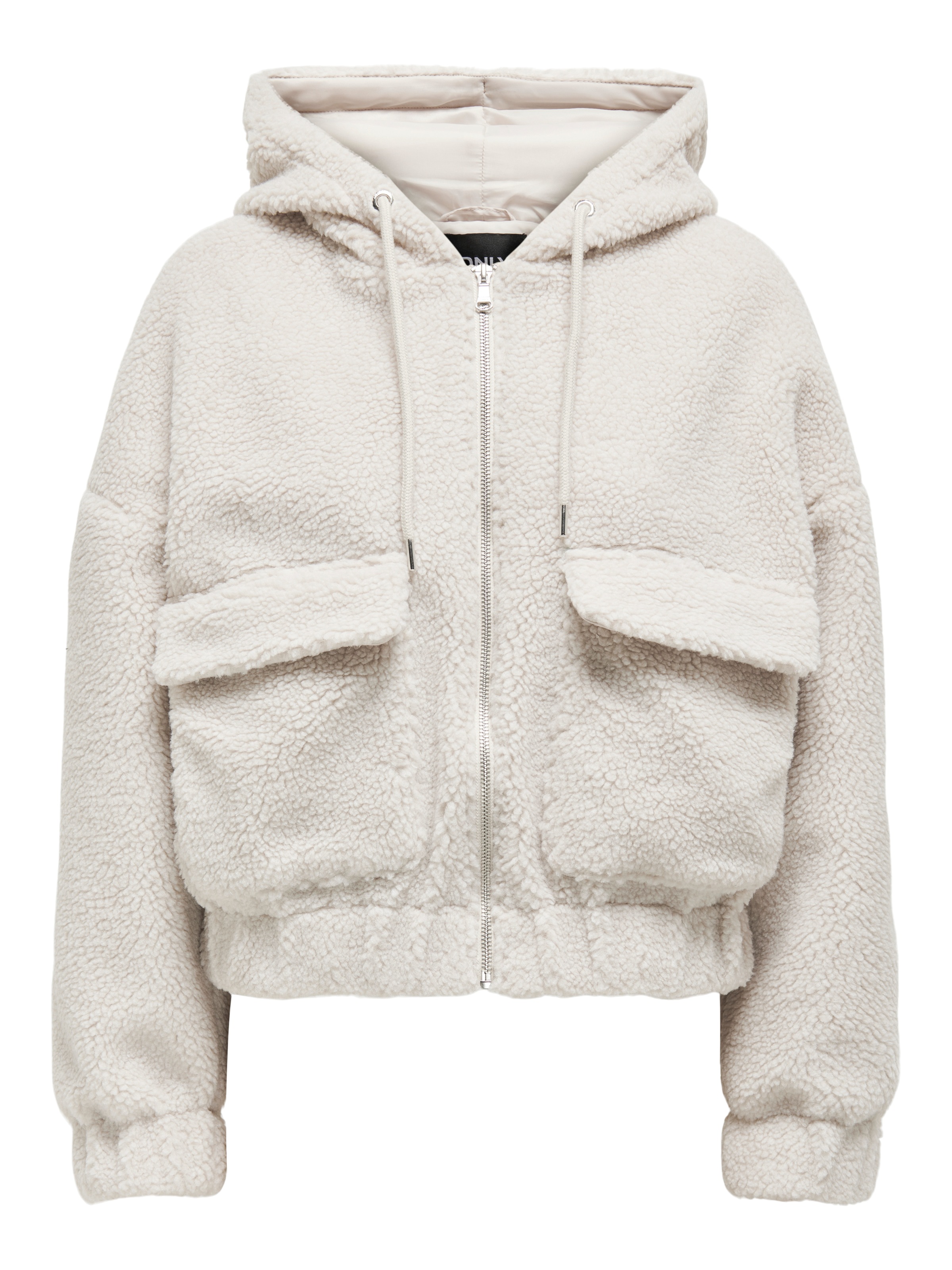 ONLY Veste à capuche en peluche »ONLTANJA TEDDY HOOD JACKET OTW NOOS« avec capuche fibre synthétique,