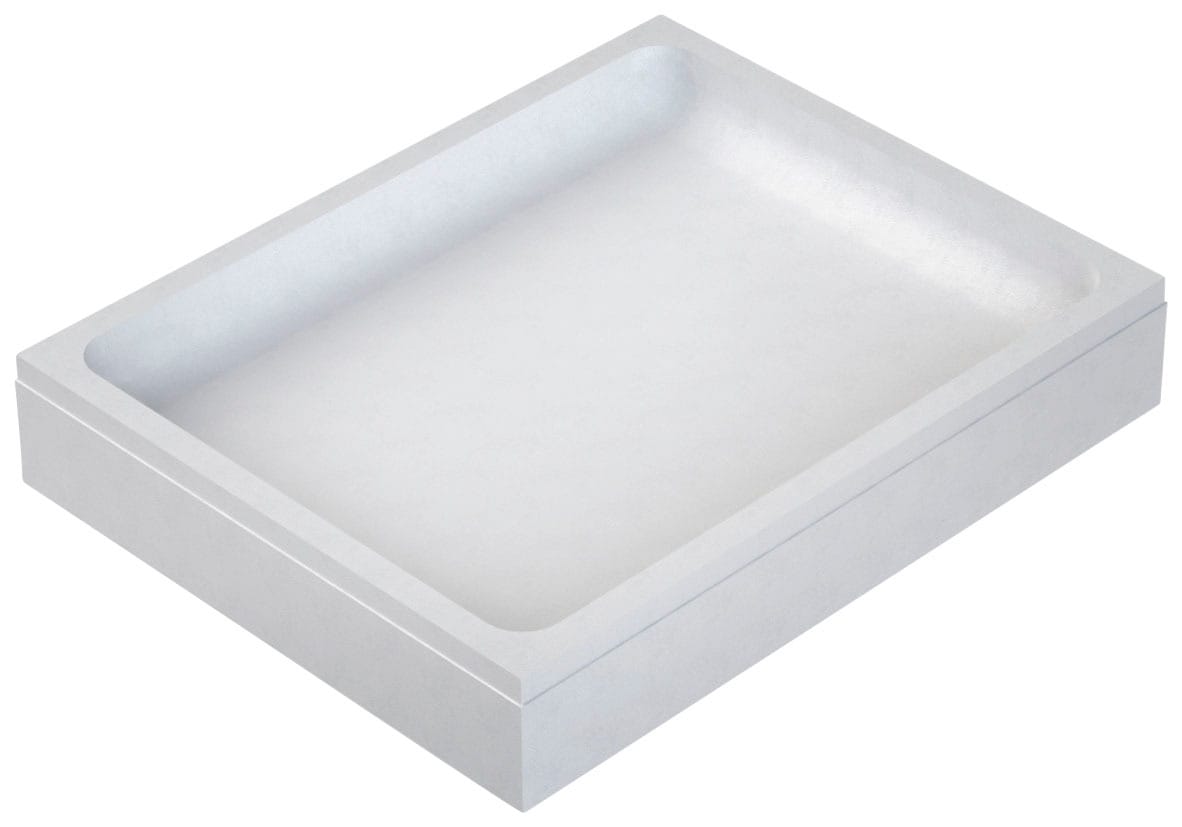 OTTOFOND Receveur de douche Ensemble,  140x80x3 cm, avec support de baignoire, garniture d’évacuation et bande d’étanchéité pour joints