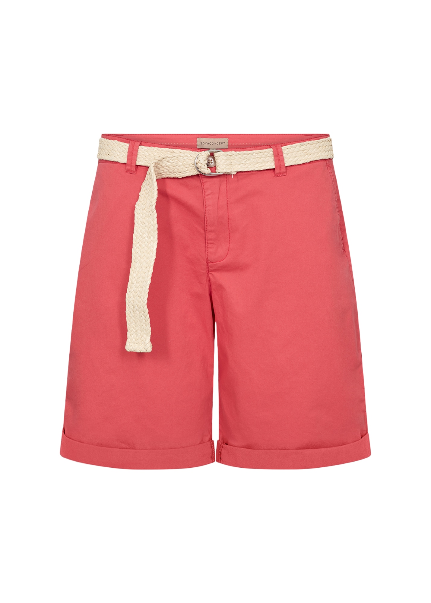 soyaconcept Short »SC-ROVENA 1-B«  coton stretch, avec ceinture tressée