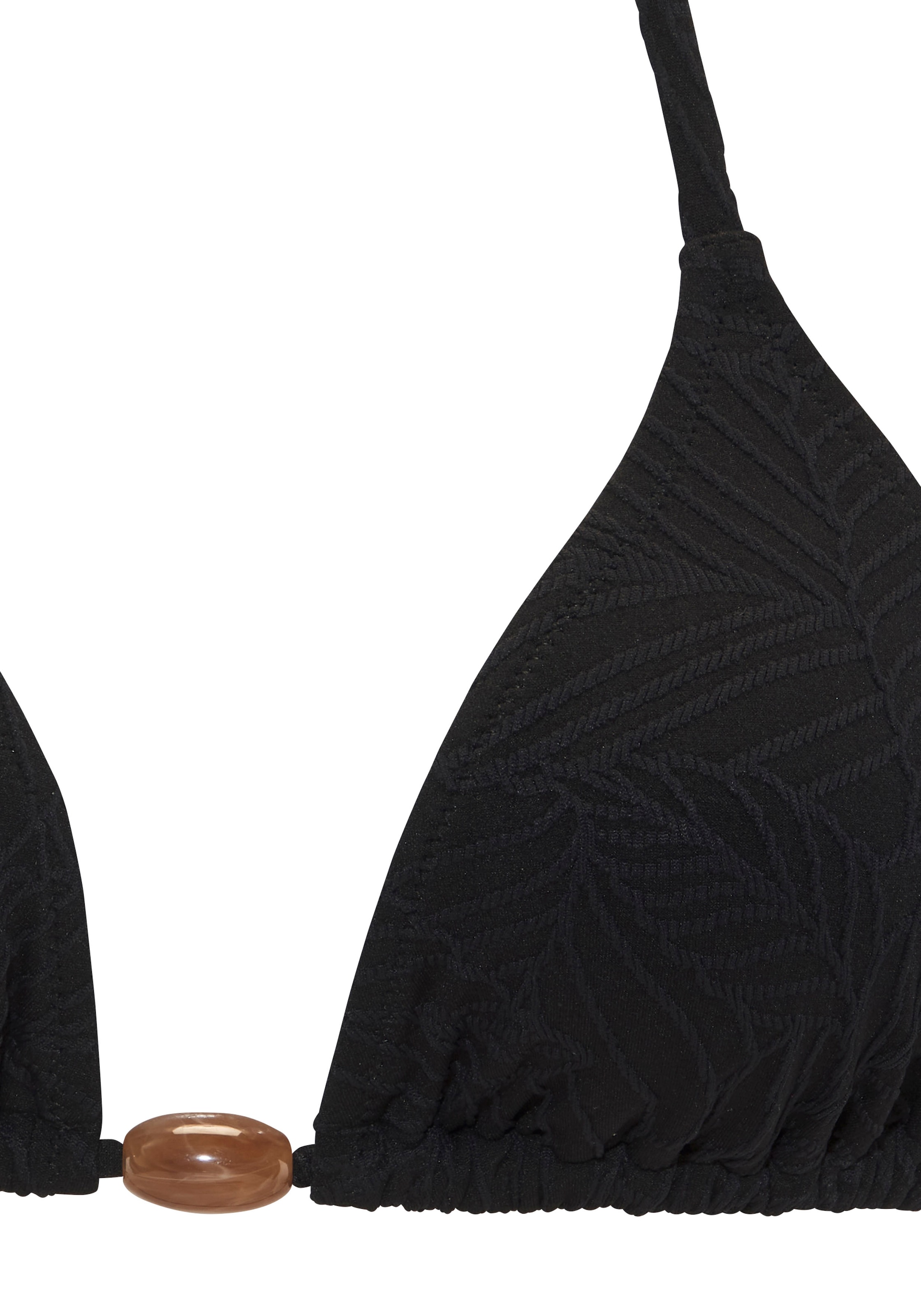 LASCANA Top bikini triangle »Fay« aus eleganter Strukturware
