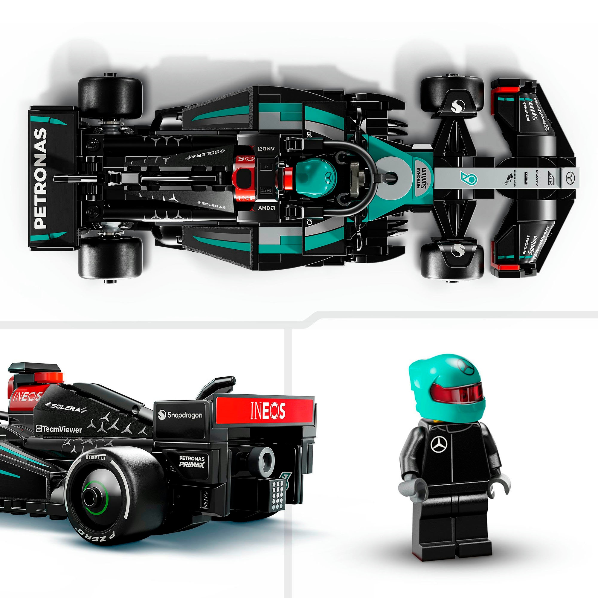 LEGO® Konstruktionsspielsteine »Mercedes-AMG F1® W15 Rennauto (77244), LEGO® Speed Champions« Made in Europe