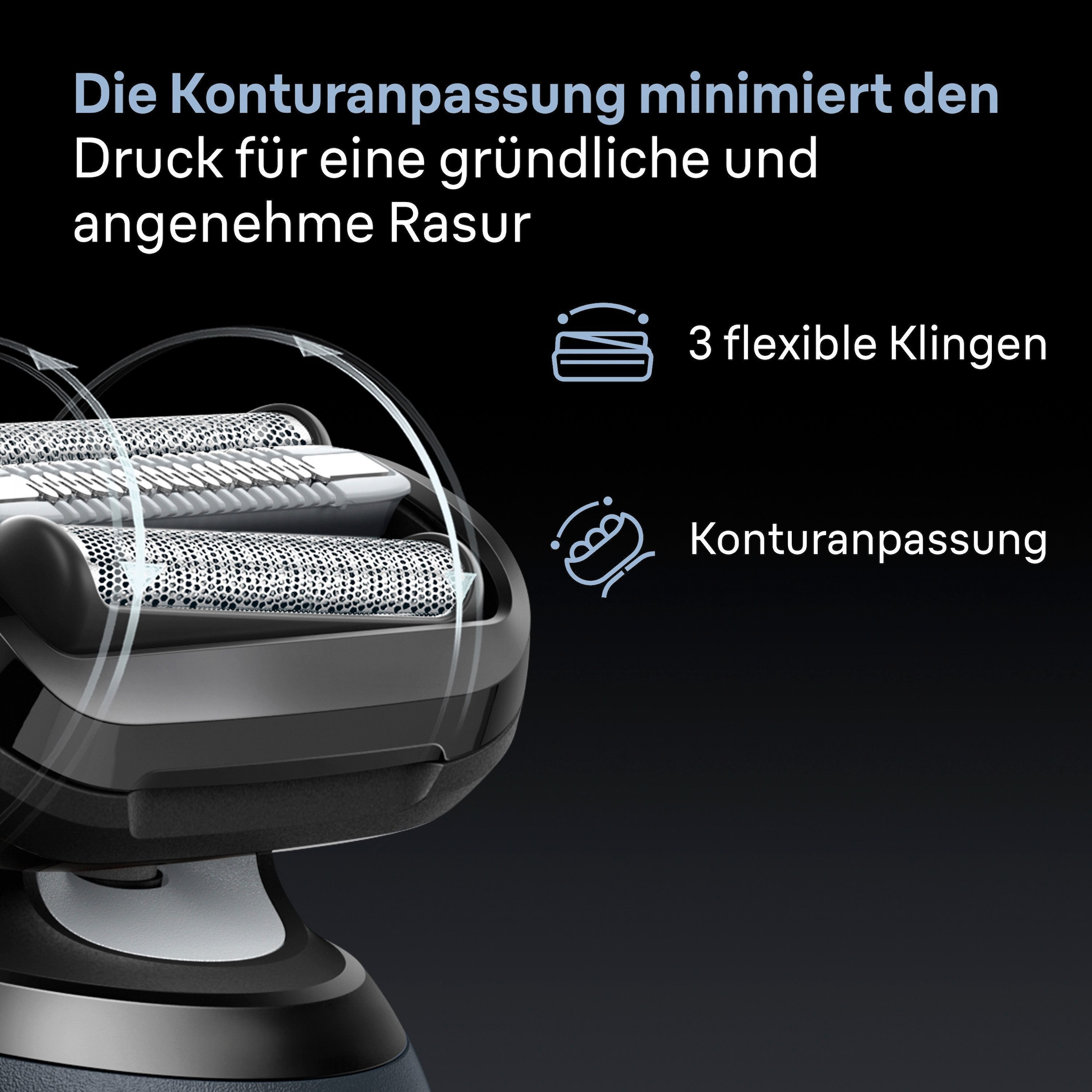Braun Elektrorasierer »Series 6 62-B1200S« 1 Stk. Aufsätze 100% wasserdicht, Präzisionstrimmer-Aufsatz, bis zu 60 Min