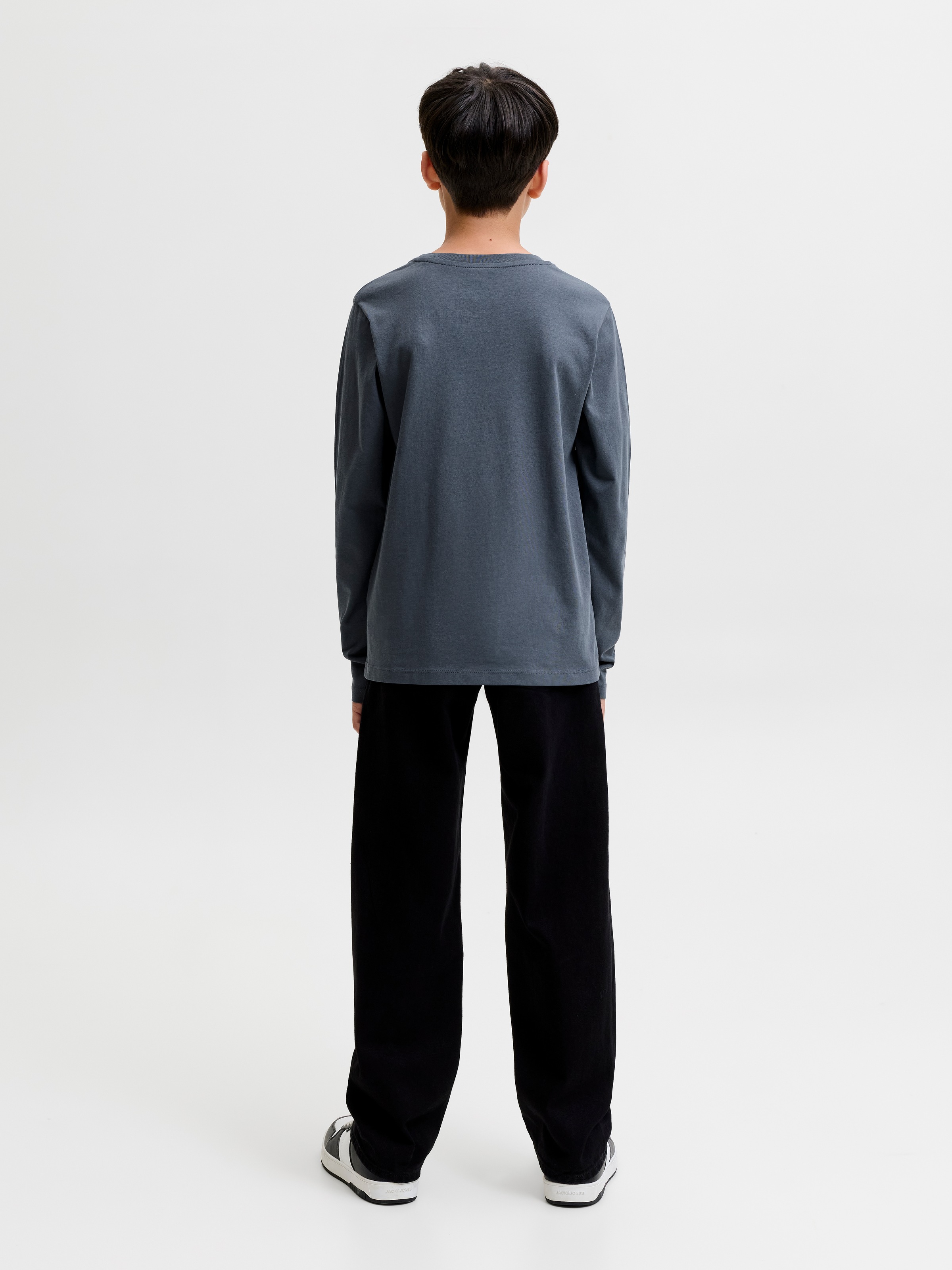 Jack & Jones Junior Langarmshirt »JJELOGO TEE LS O-NECK 2 COL AW26 SN JNR« Baumwolle, regular fit