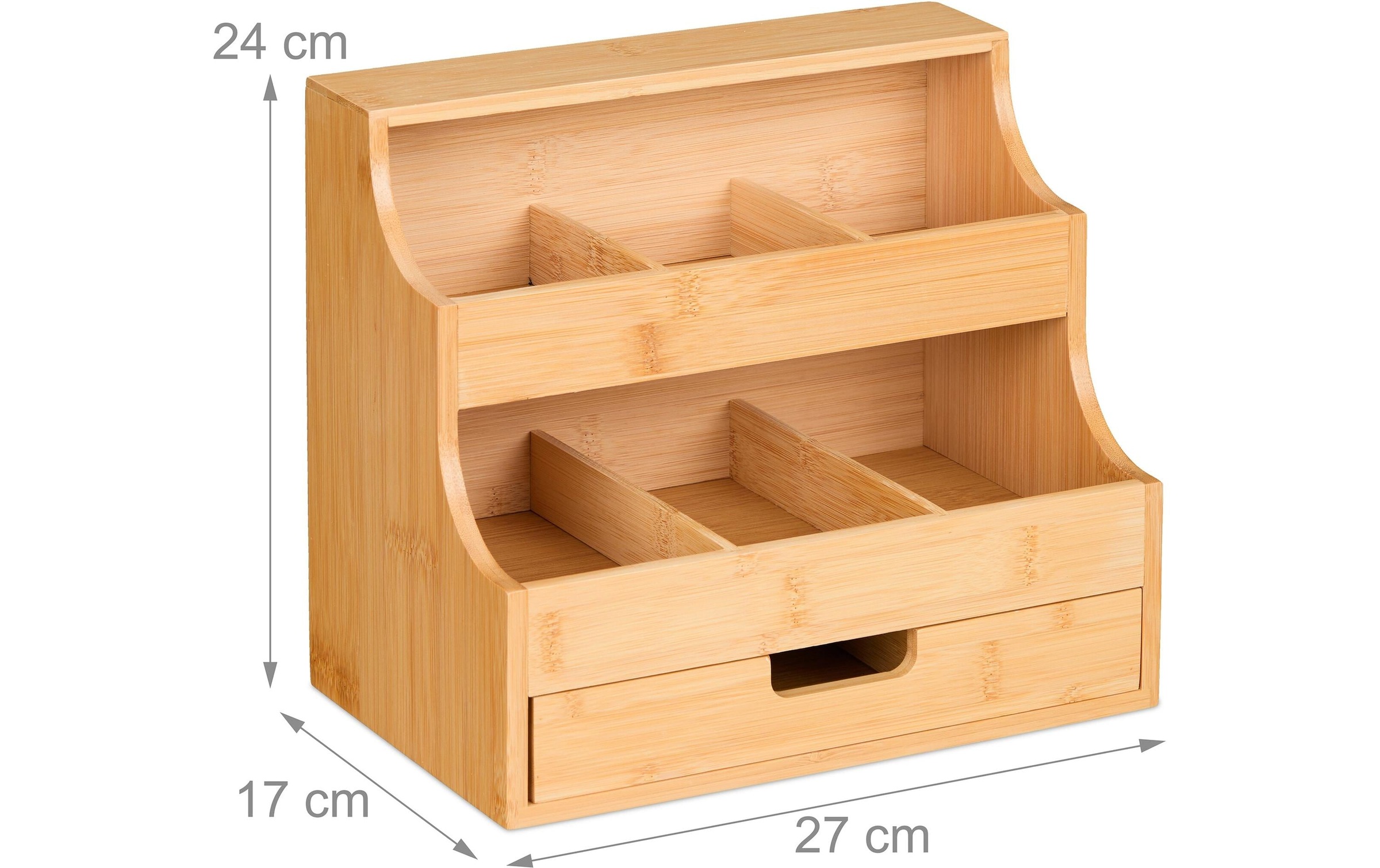 relaxdays Teebox »mit Schublade 9 Fächer« 1 Stk. tlg.