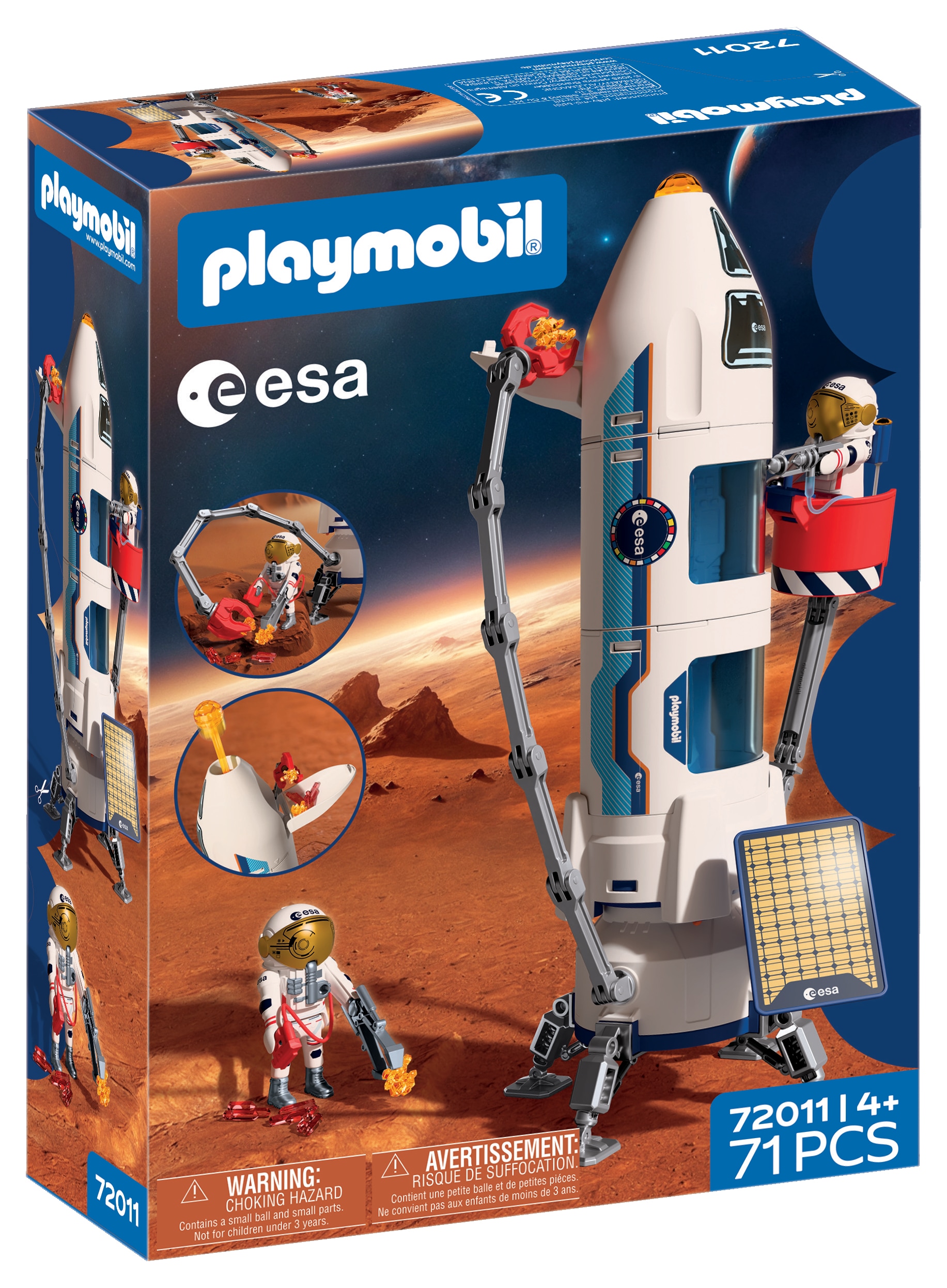 Playmobil® Konstruktions-Spielset »ESA: Mars-Forschungsrakete (72011), City Action« Made in Europe