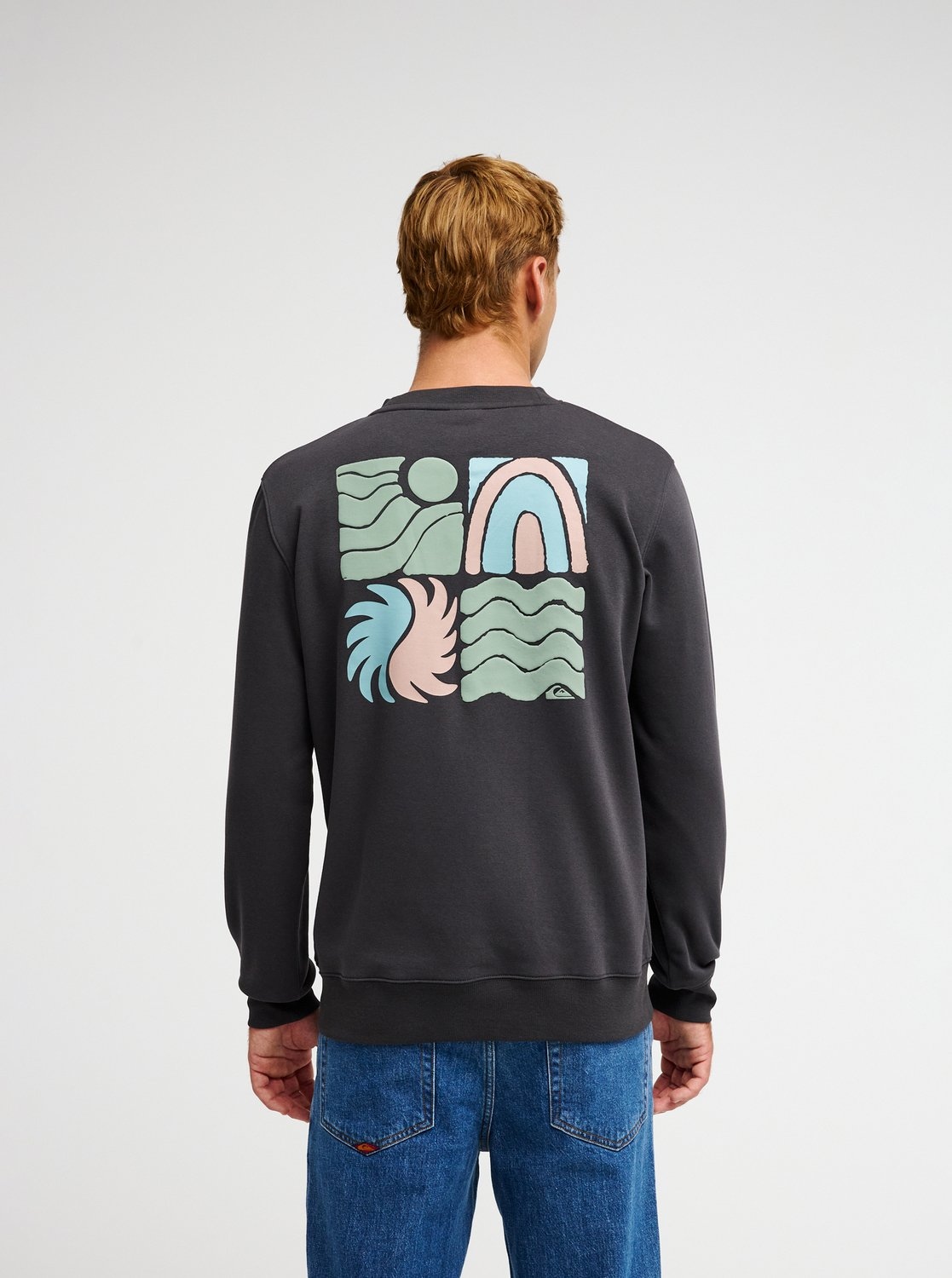 Quiksilver Sweatshirt »VIBES CREW«, aus Baumwolle und Polyester, erhältlich in den Grössen S bis XXL
