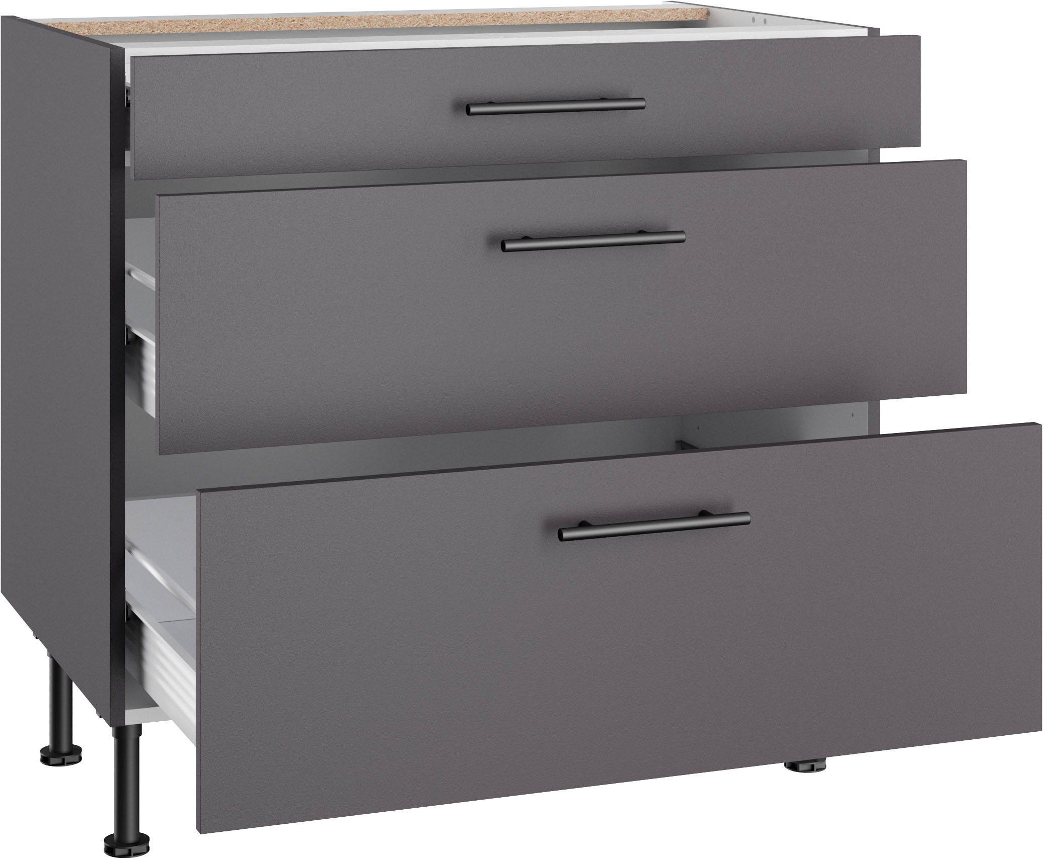 OPTIFIT Unterschrank »Fiona« Breite 90 cm, 1 Schubkasten, 2 Auszüge u. höhenverstellbare Füsse