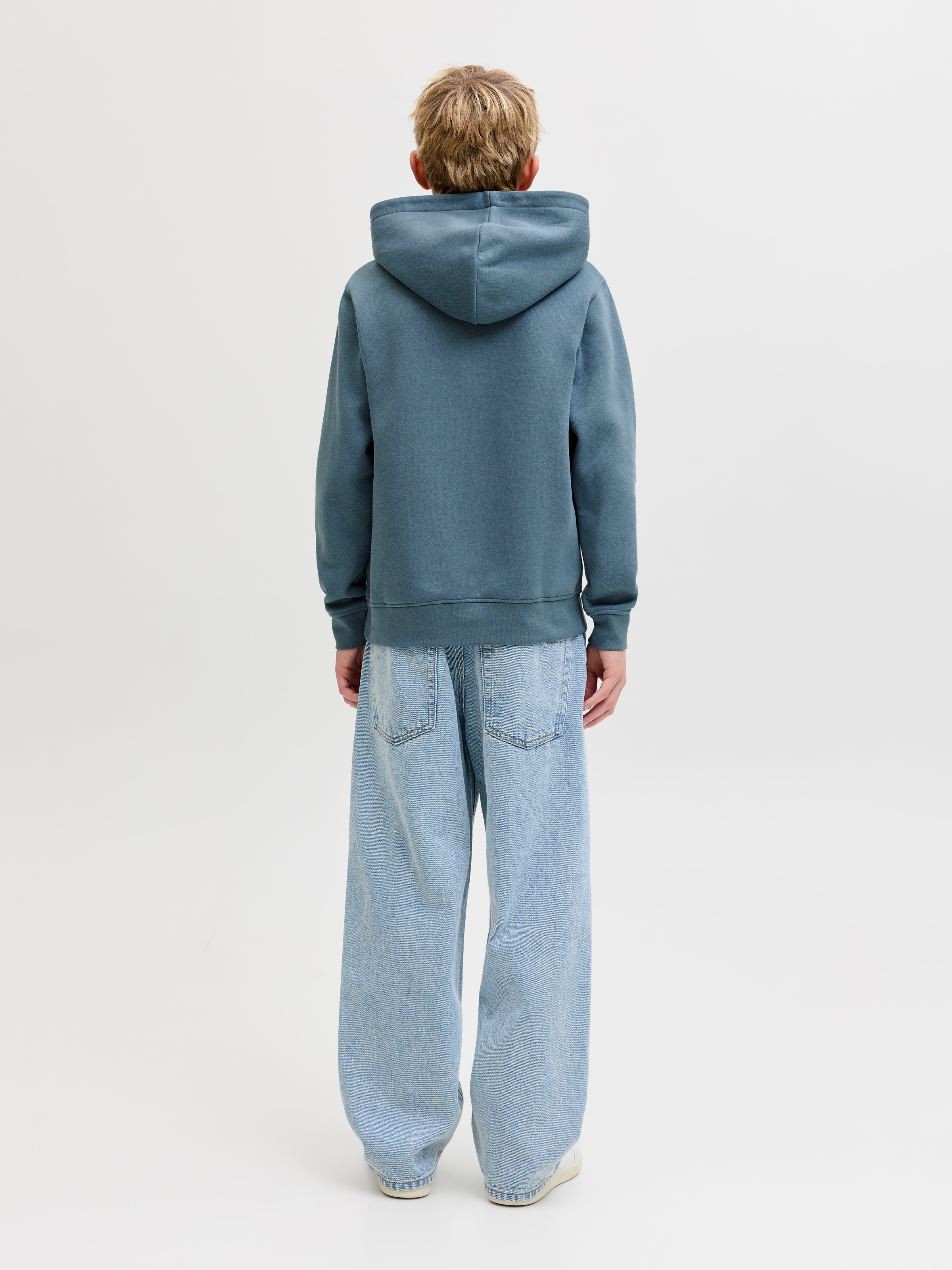 Jack & Jones Junior Sweat à capuche »JJESOHO SWEAT HOOD NOOS JNR«, mélange coton, coupe décontractée
