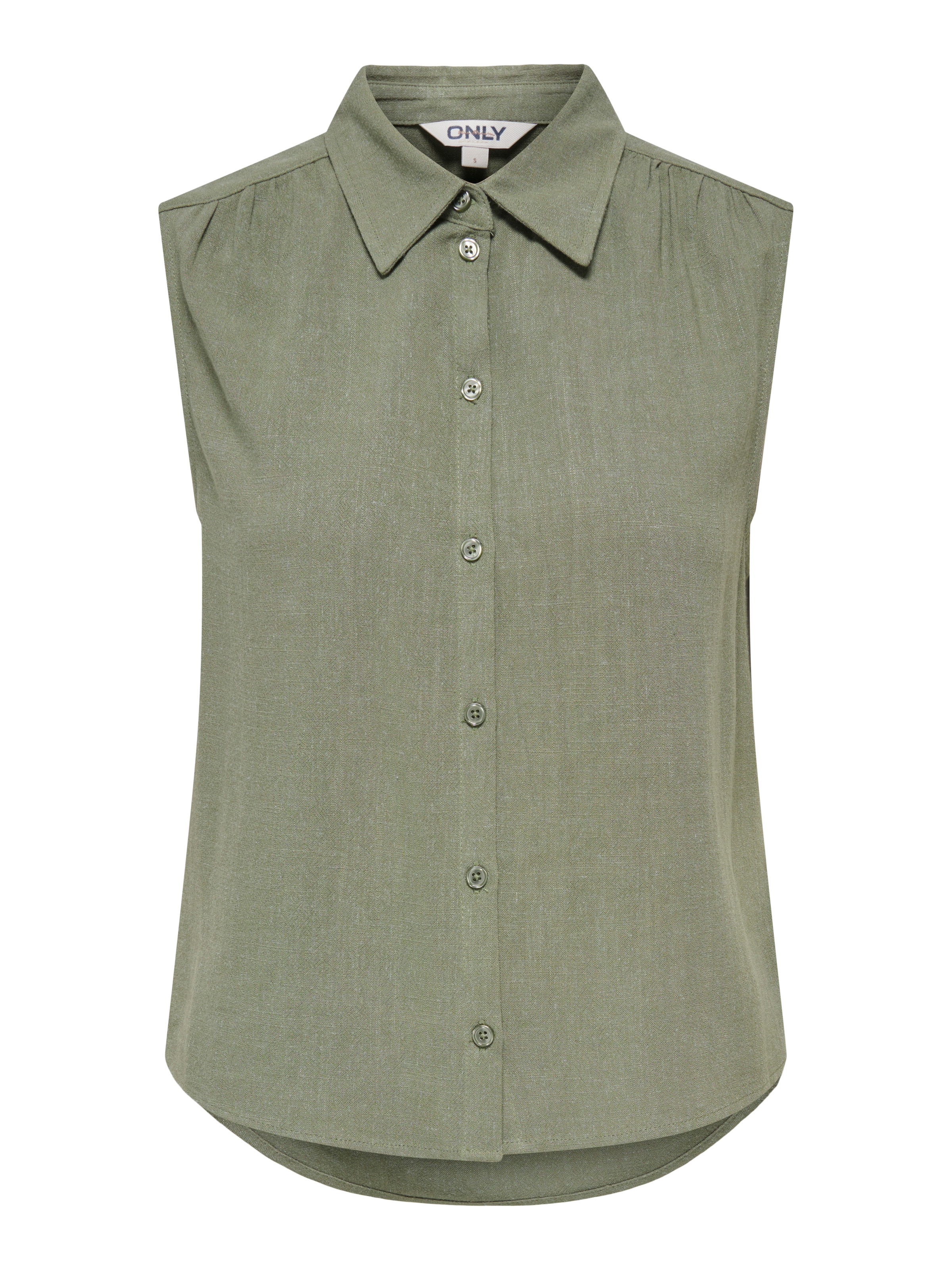 ONLY Top chemisier »ONLSIESTA S/L LINEN BL SHIRT PNT NOOS« avec lin