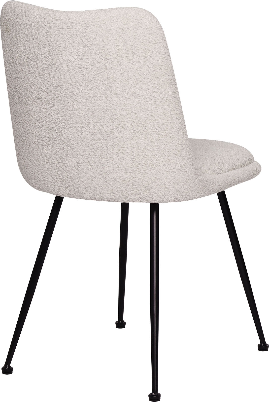 SIT Chaise à 4 pieds »Krakau 2er-Set Bouclé Esszimmerstühle mit Metallgestell« (Ensemble) 2 cuisHousse bouclé certifiée Öko-Tex & design polyvalent