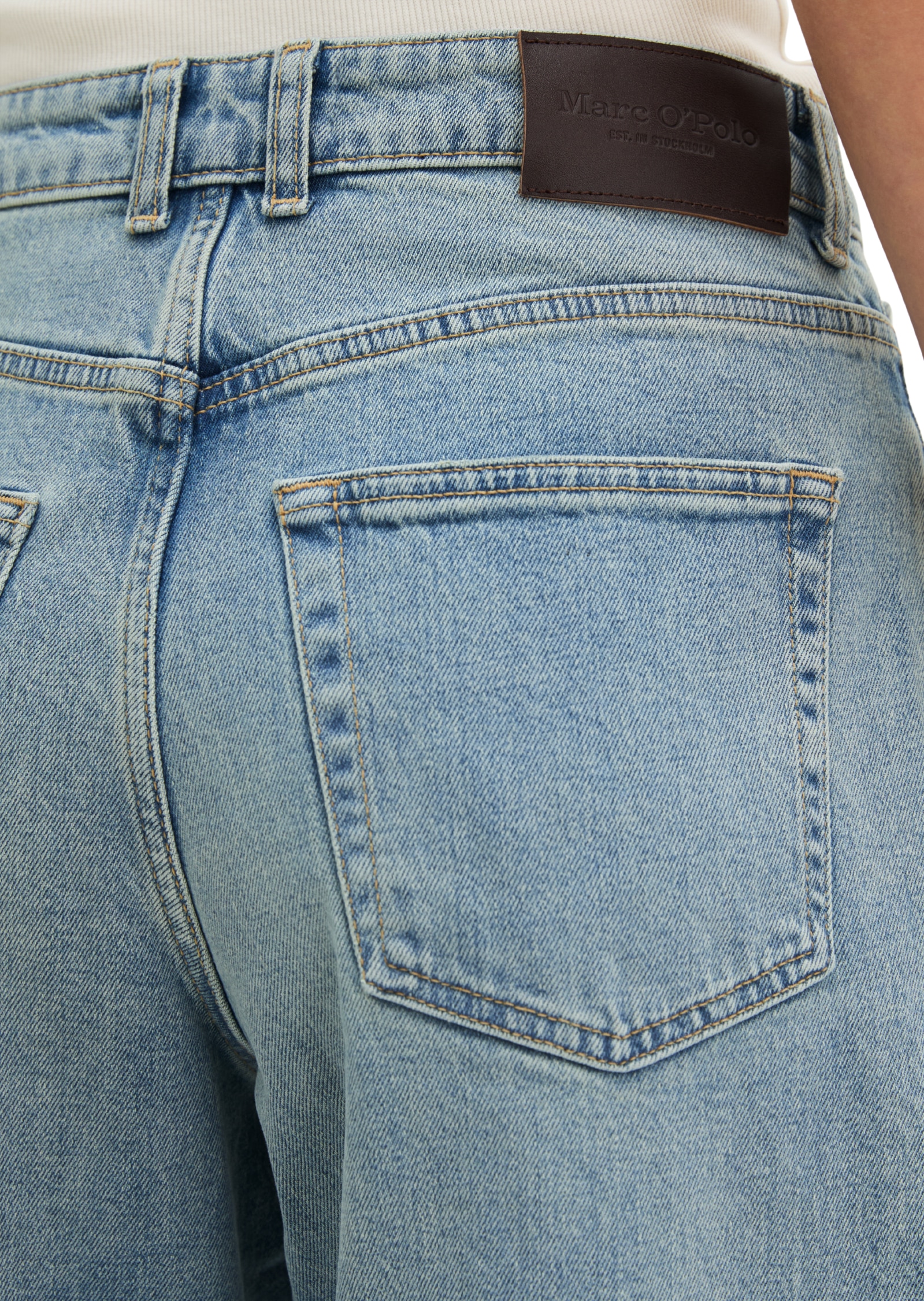 Marc O'Polo High-waist-Jeans barrel cropped mit CIRCULOSE