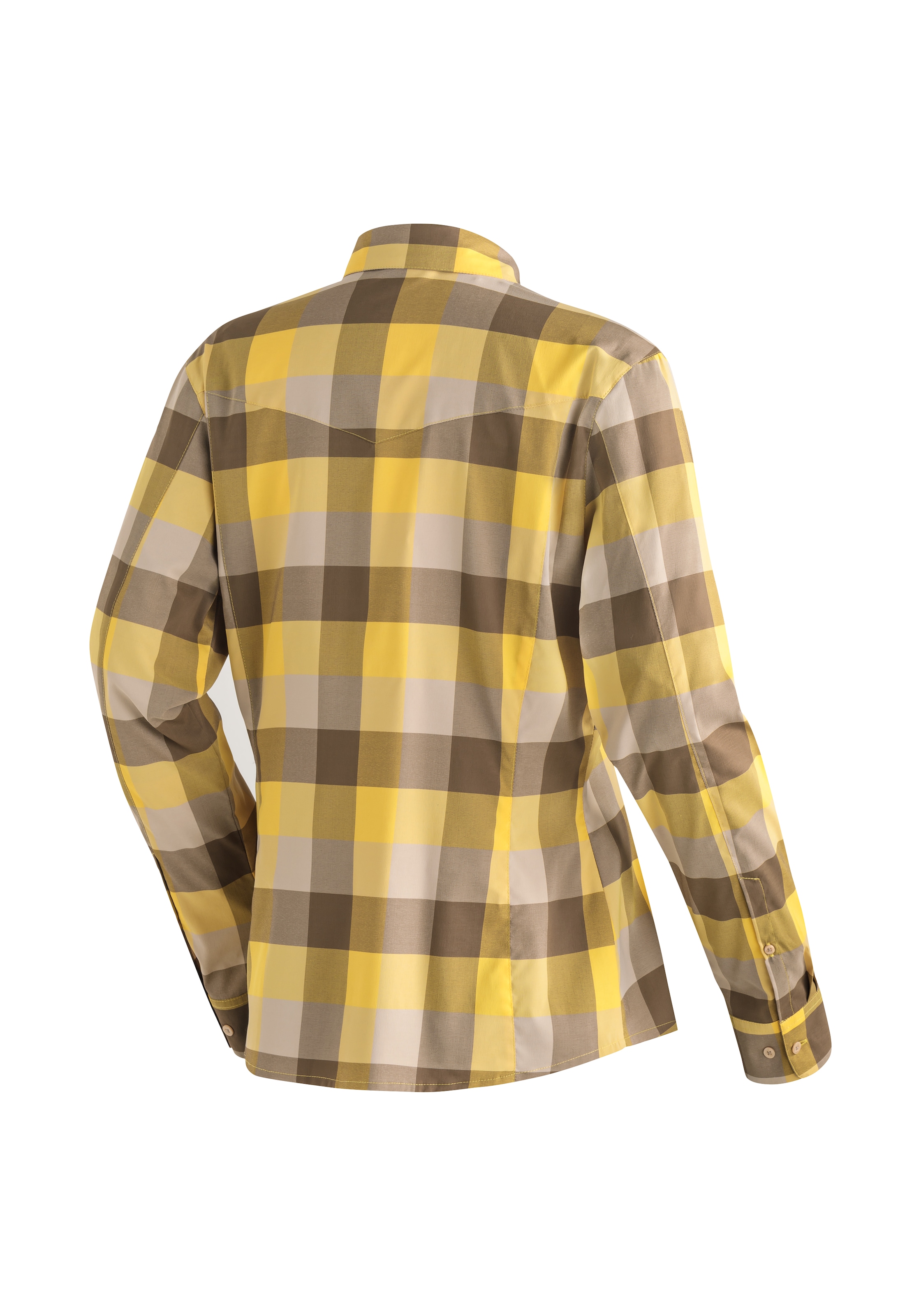 Maier Sports Blouse fonctionnelle »Kendra L/S W« Damen Bluse, leichte Langarmbluse, Blusen-Shirt, Karobluse, Reg Fit