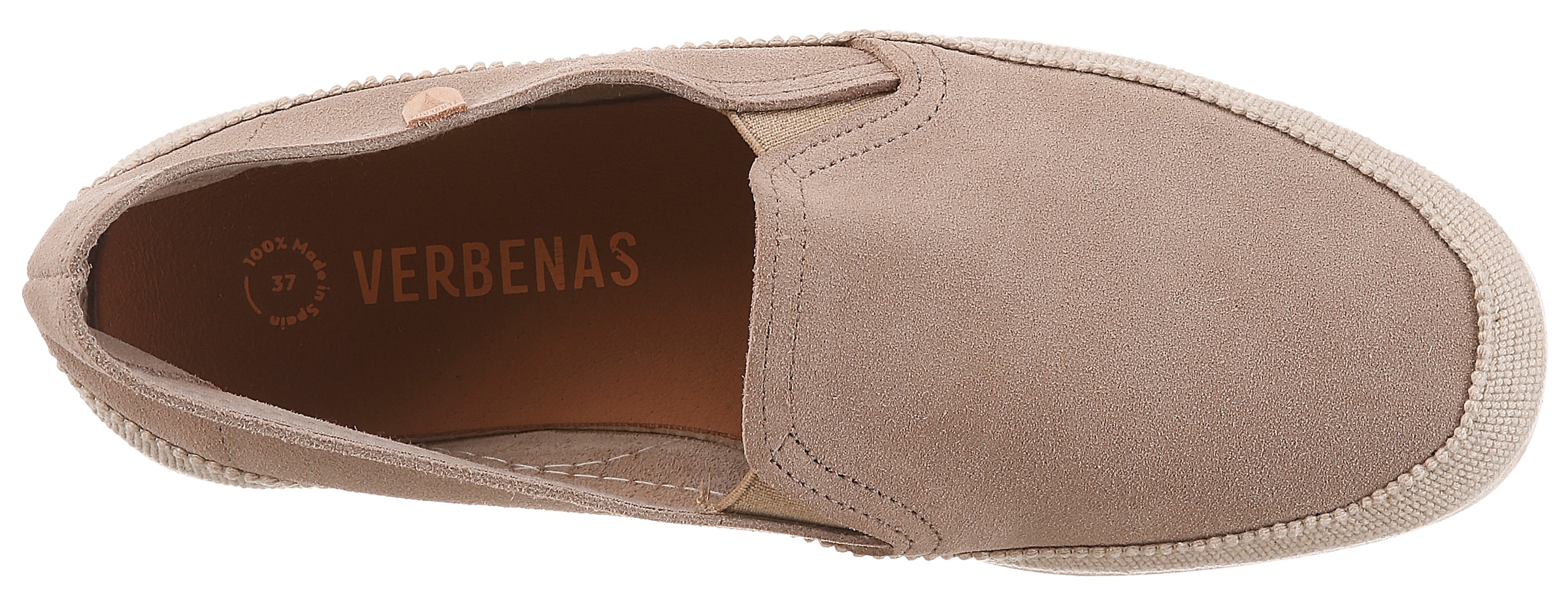 VERBENAS Slipper »NURIA«  espadrille, chaussure à enfiler, chaussure basse avec inserts stretch