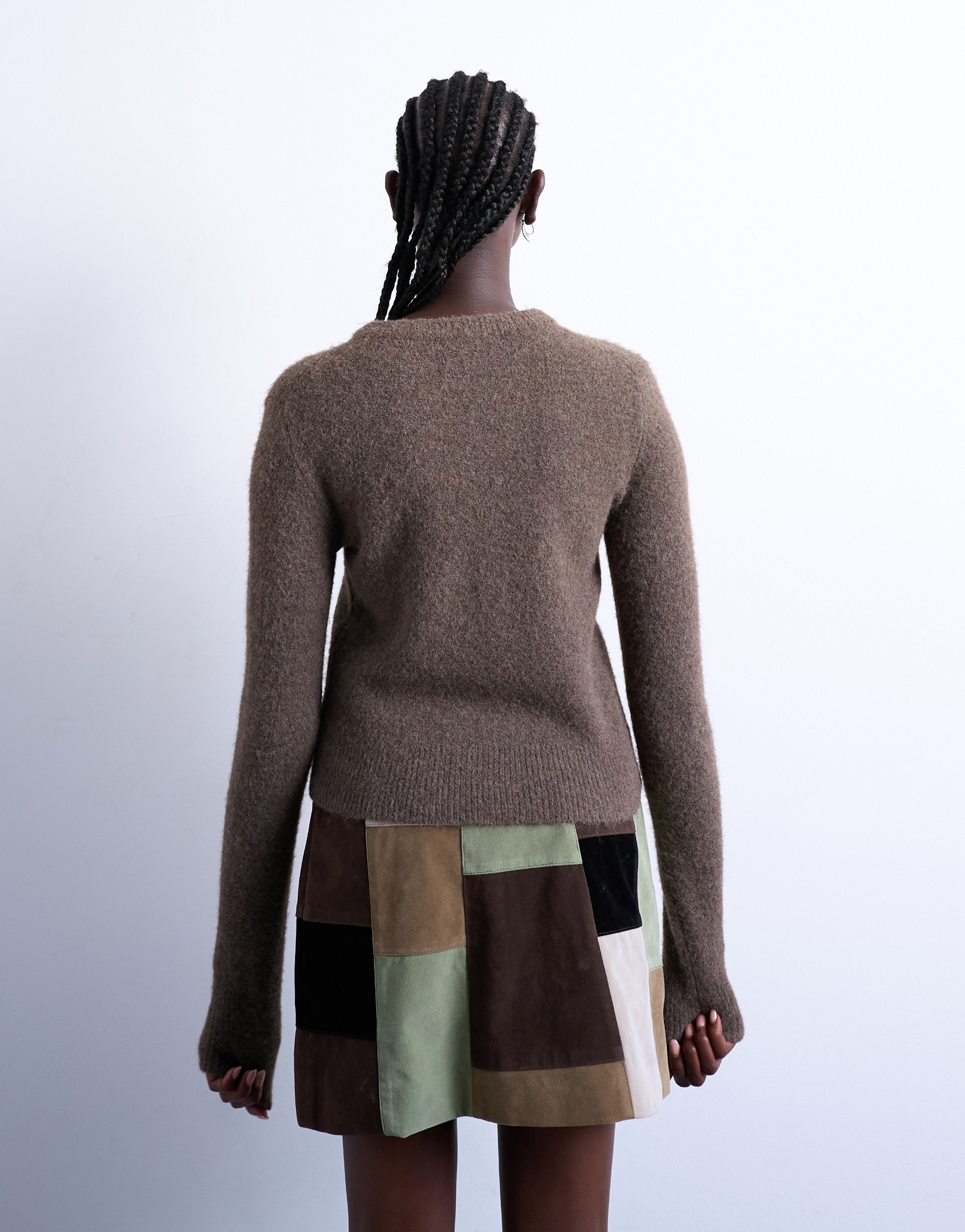 TOPSHOP Veste en tricot »TSSIA KNITTED CARDIGAN NOOS« Materialmix, regular fit