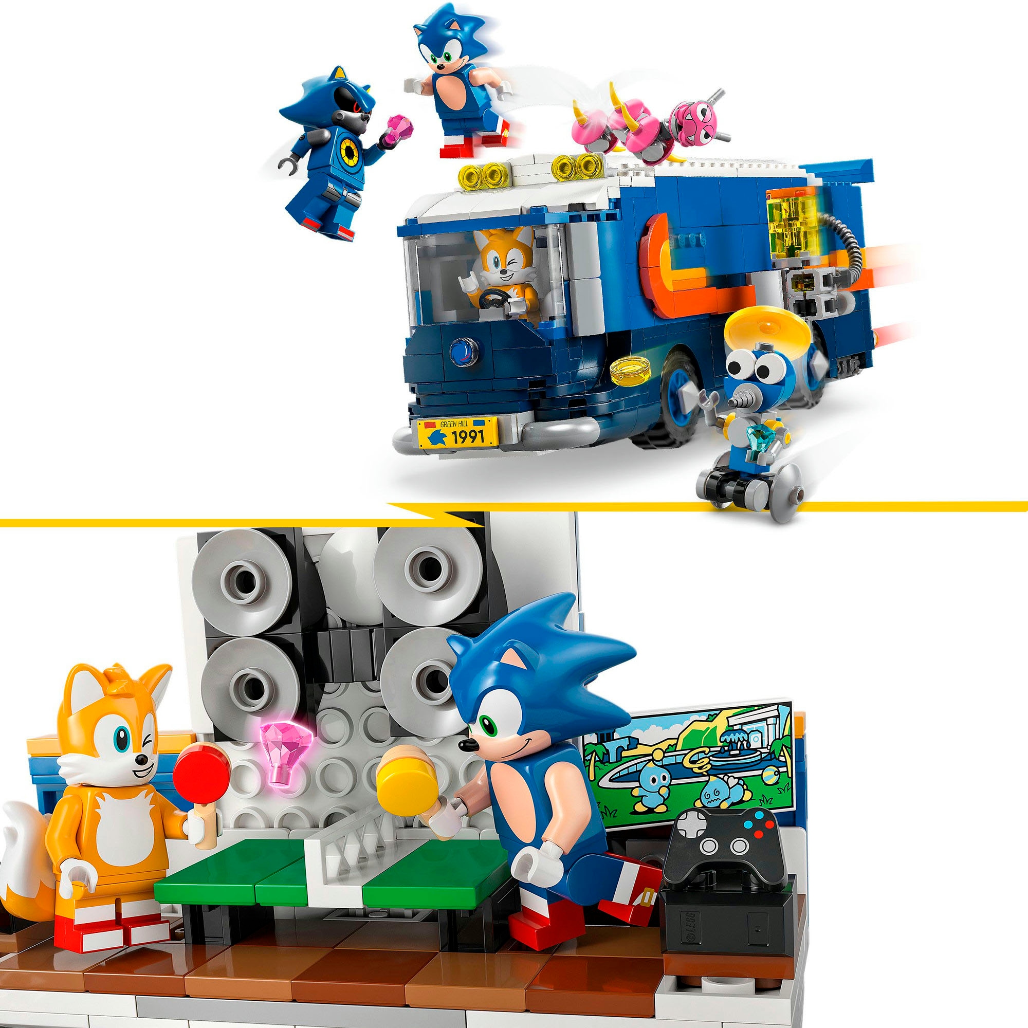 LEGO® Pions de construction »Team Sonics Kommando-Truck (77006), LEGO Sonic« fabriqué en Europe