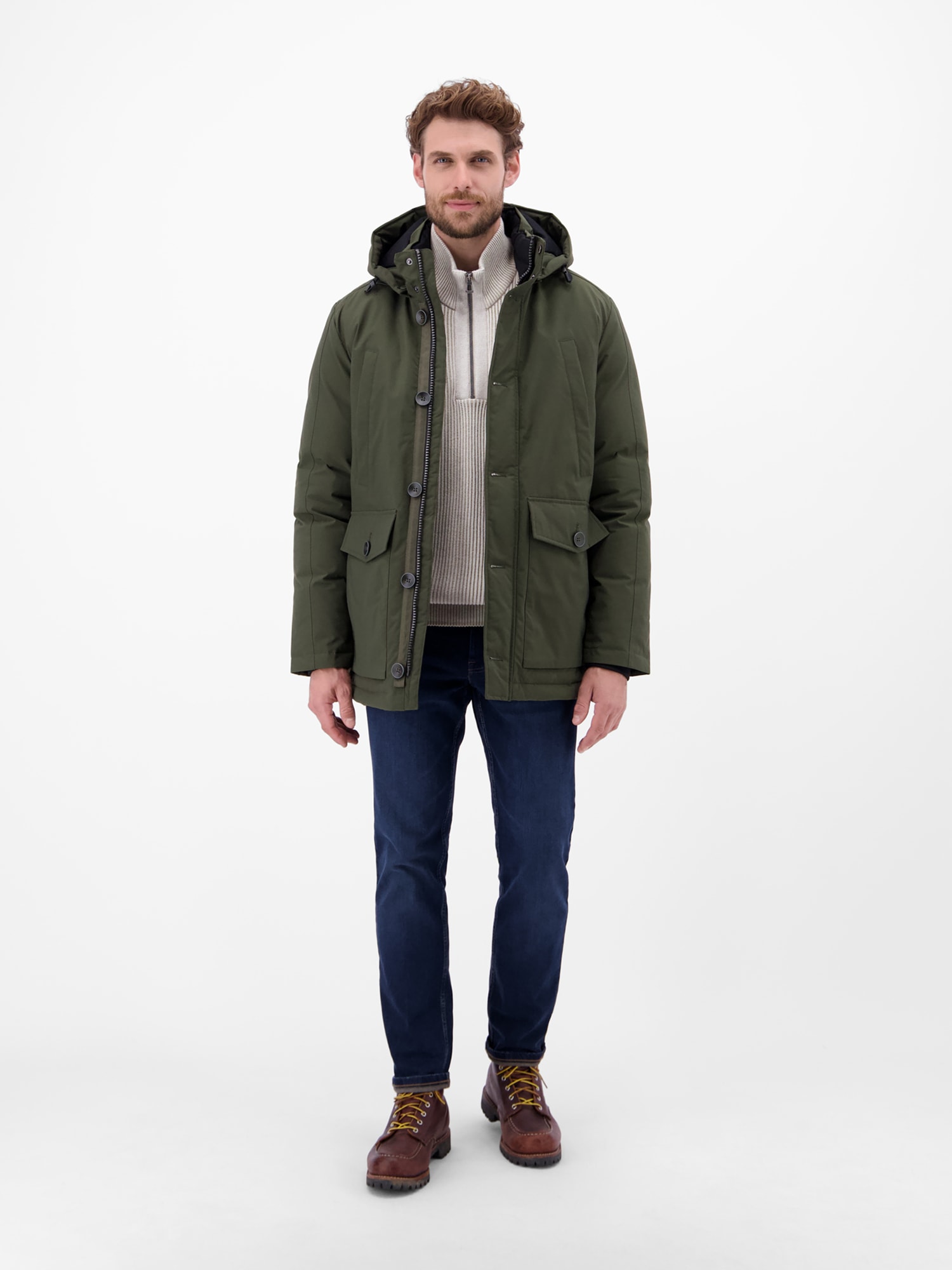 LERROS Wintermantel »Herren Wintermantel mit Kapuze«