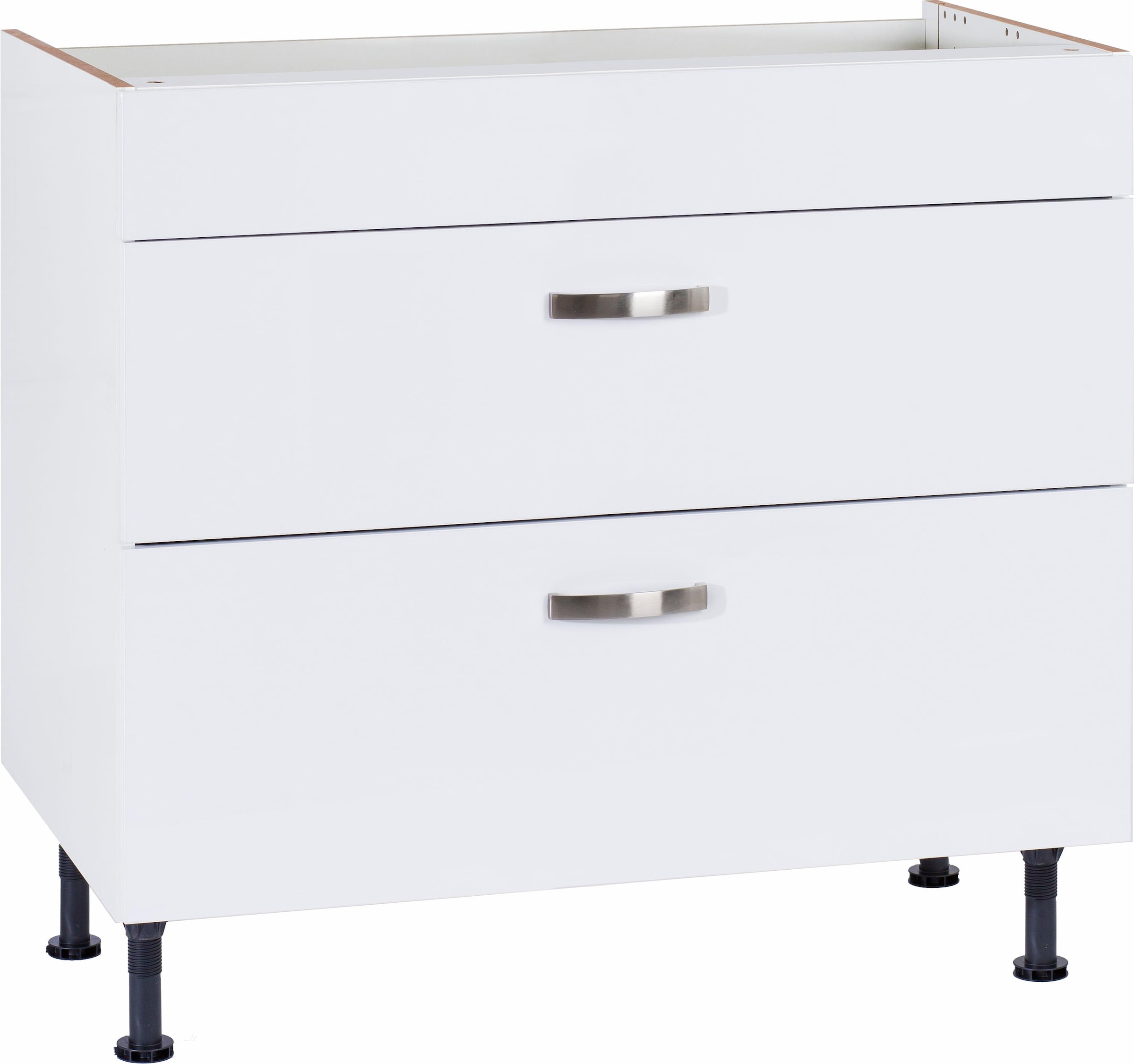 KOCHSTATION Kochfeldumbauschrank »KS-Cara« Breite 90 cm, mit Vollauszügen und Soft-Close-Funktion