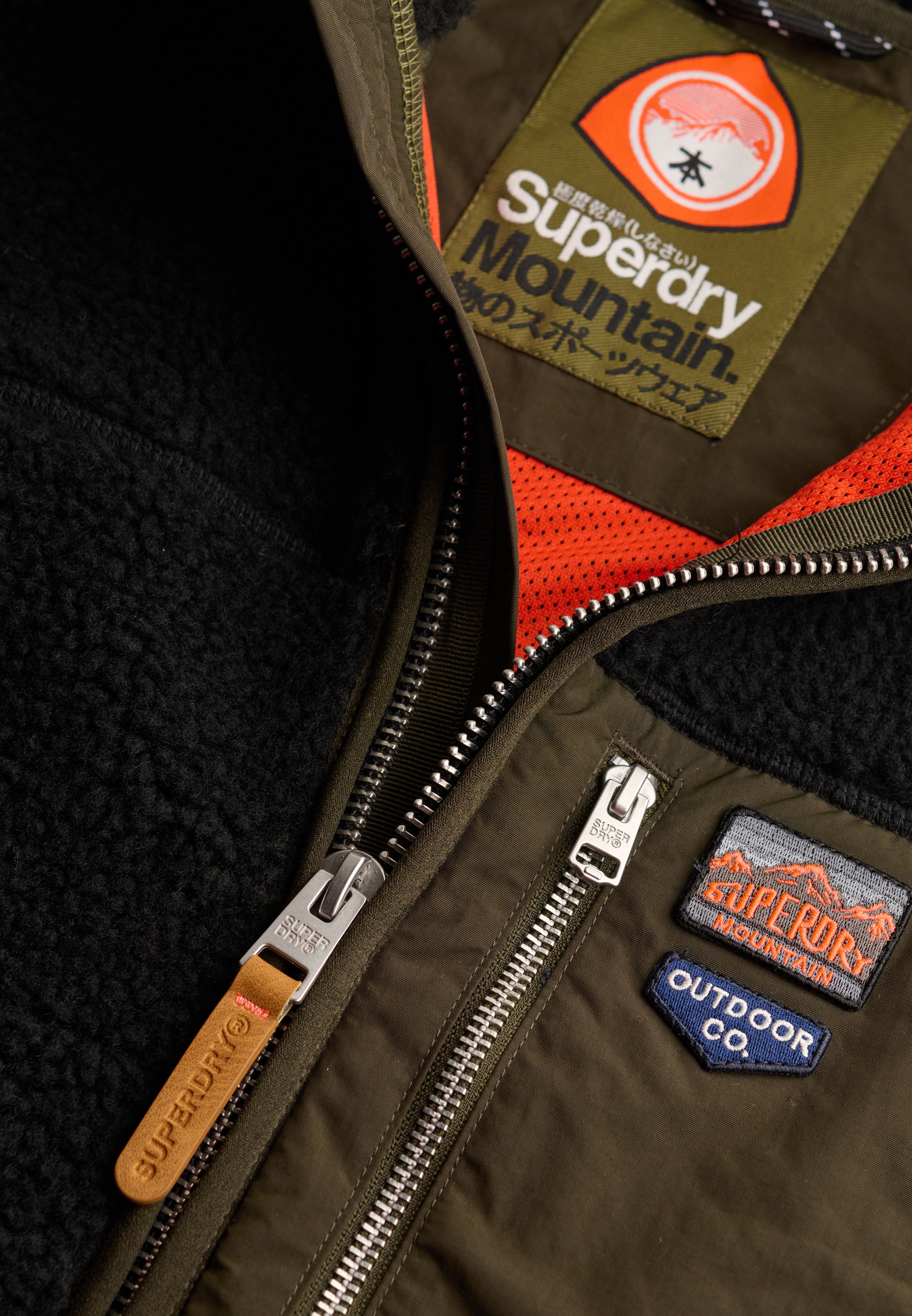 Superdry Sweatjacke »VINTAGE RETRO FULL ZIP FLEECE« Kunstfaser, relaxed fit