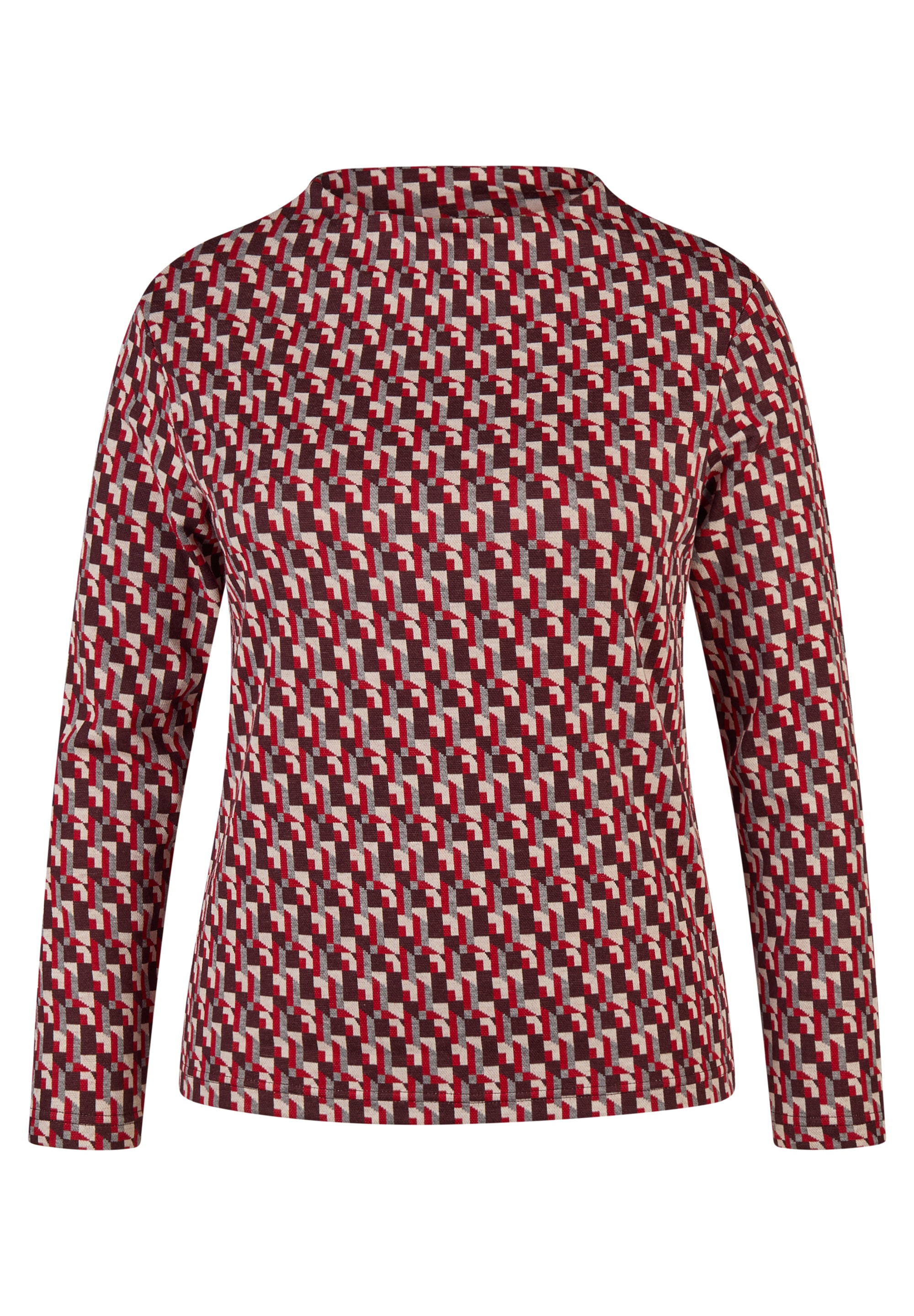 Rabe T-shirt à manches longues mit grafischem Muster