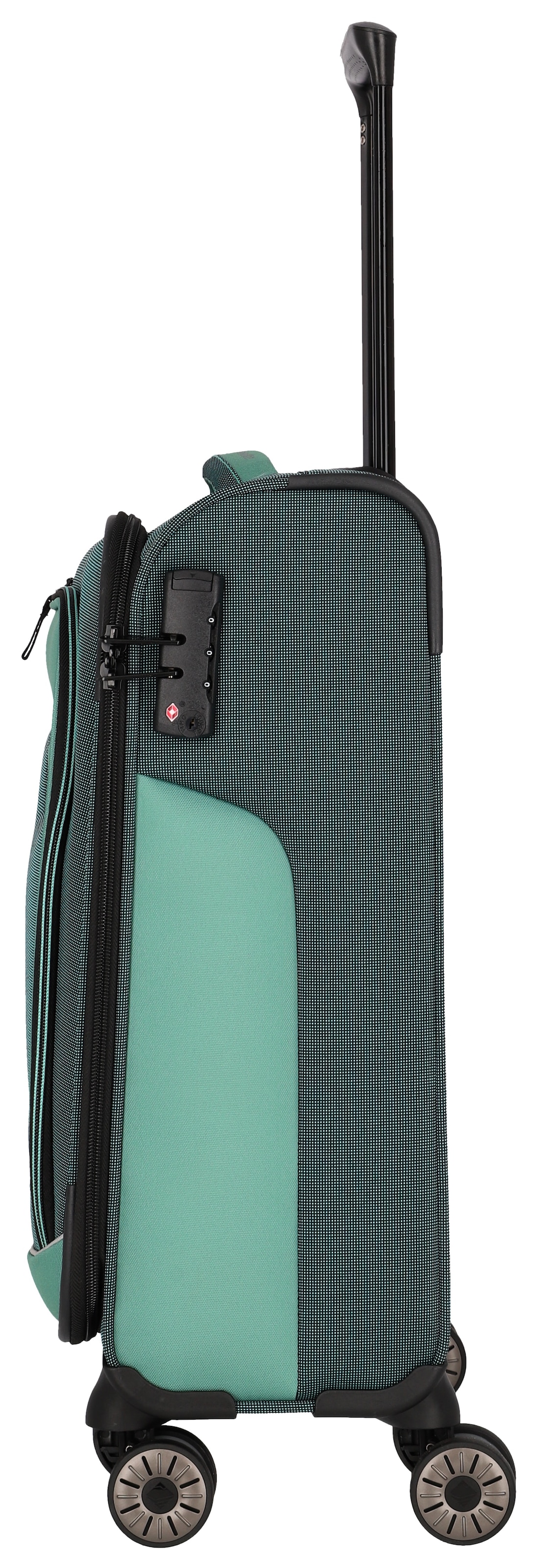 travelite Weichgepäck-Trolley »VIIA, verschiedene Grössen und Farben« 34 l 4 Rollen Reisegepäck Trolley Koffer Weichgepäck TSA Schloss