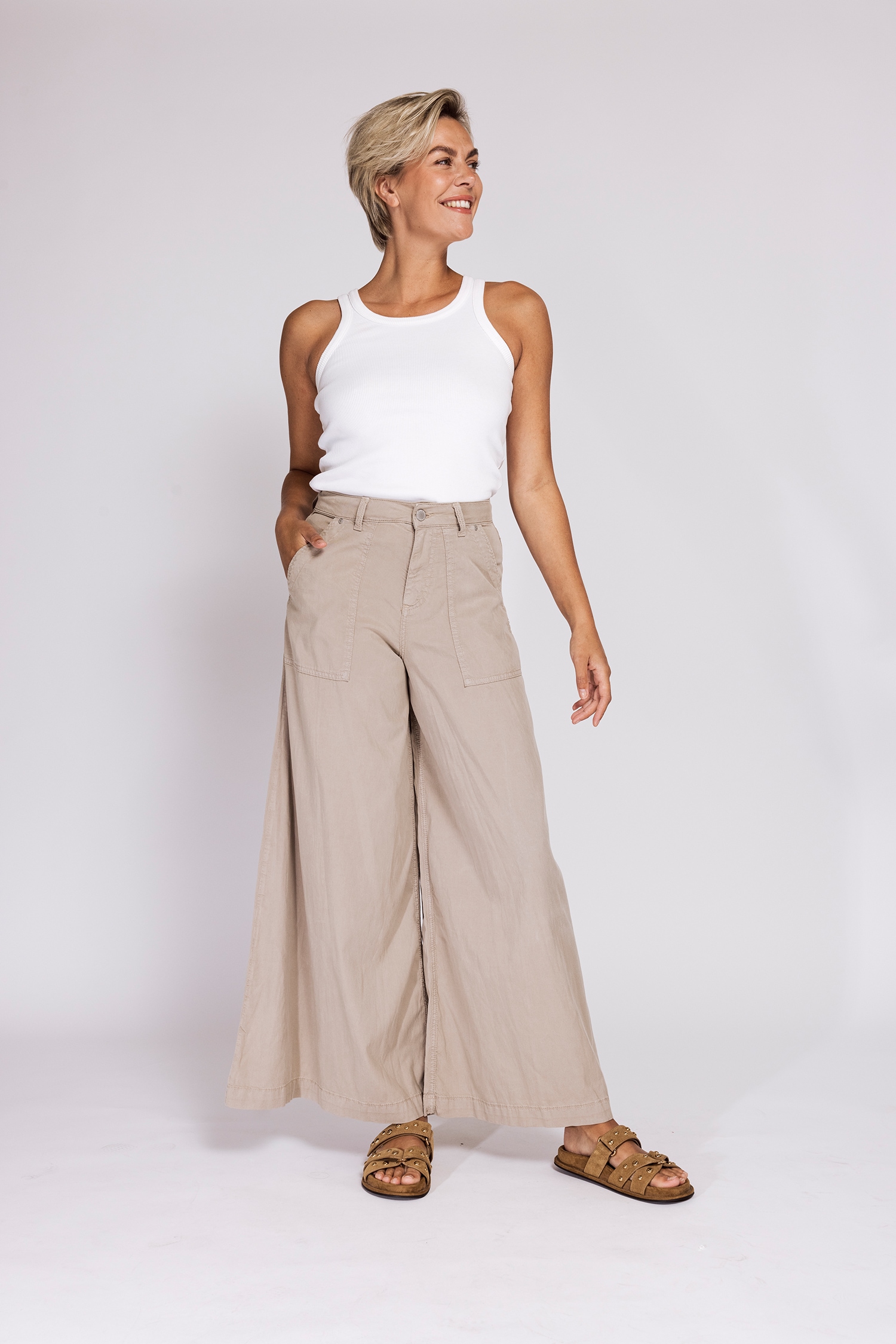 Zhrill Culotte »CHATTI«  extra weiter Jeans-Style, normale Passform, mit Gürtelschlaufen
