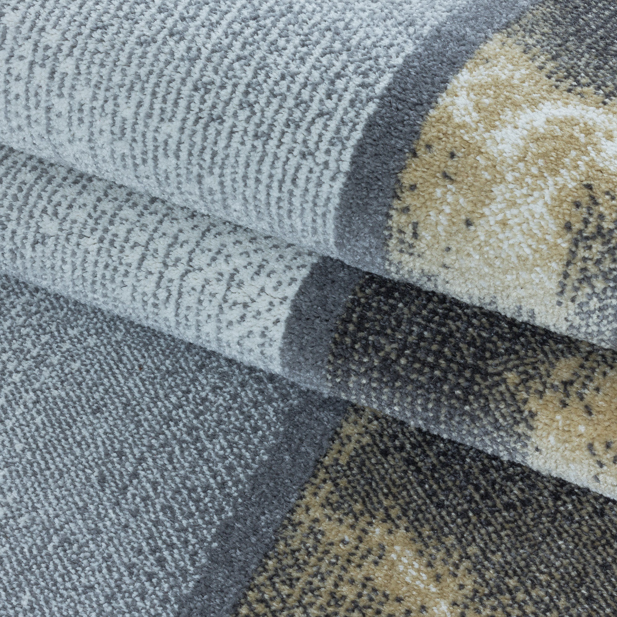 Ayyildiz Teppiche Teppich »OTTAWA 4201« rechteckig 8 mm Höhe Karo Muster, Kurzflor, Wohnzimmer