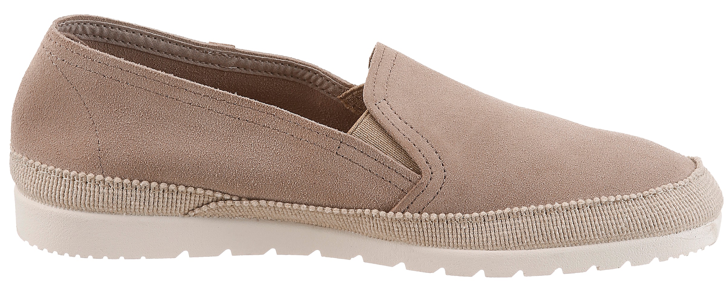 VERBENAS Slipper »NURIA«  espadrille, chaussure à enfiler, chaussure basse avec inserts stretch