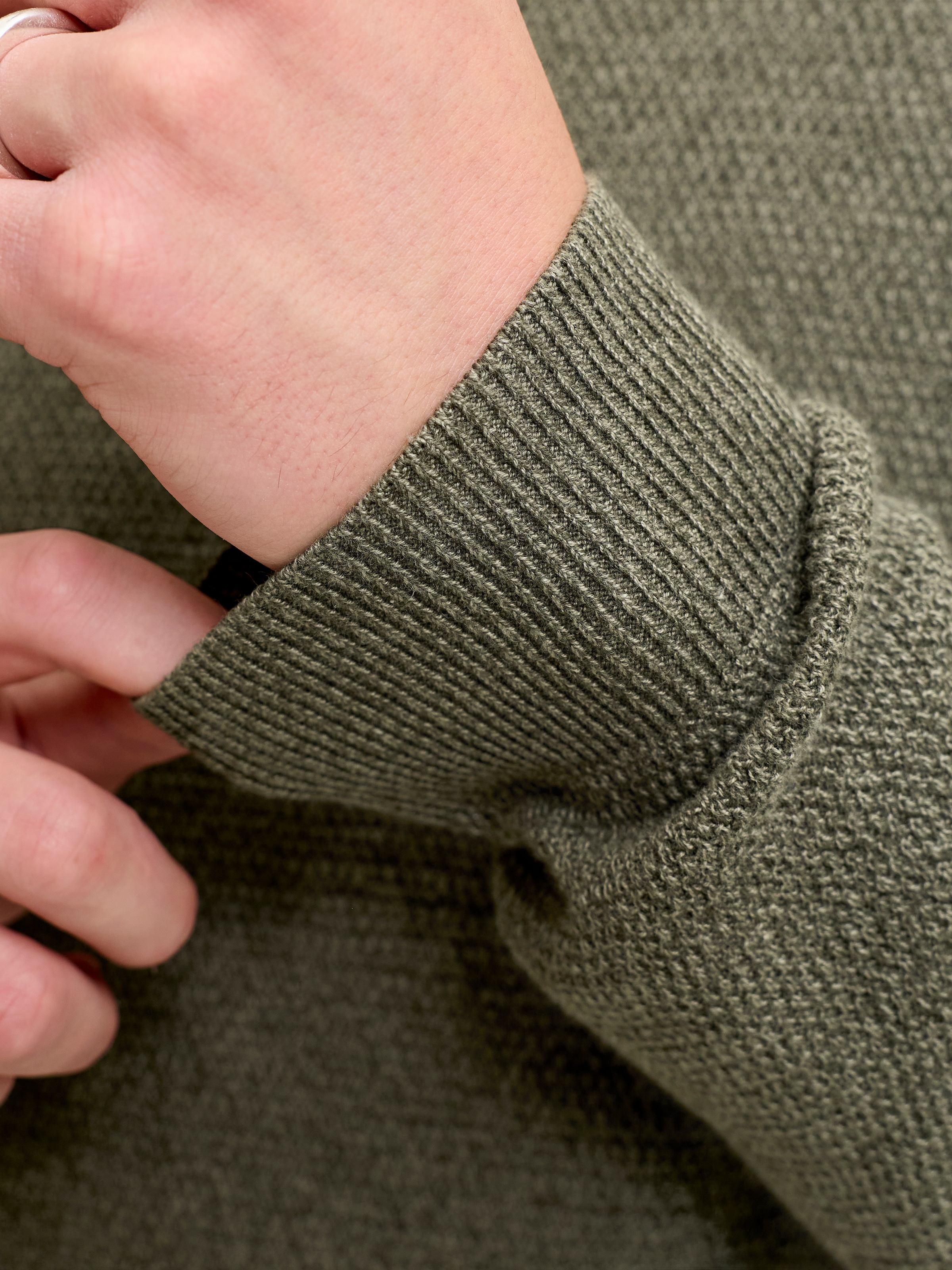 Jack & Jones Pull en tricot »JJERYDER KNIT CREW NECK NOOS« coton, coupe régulière