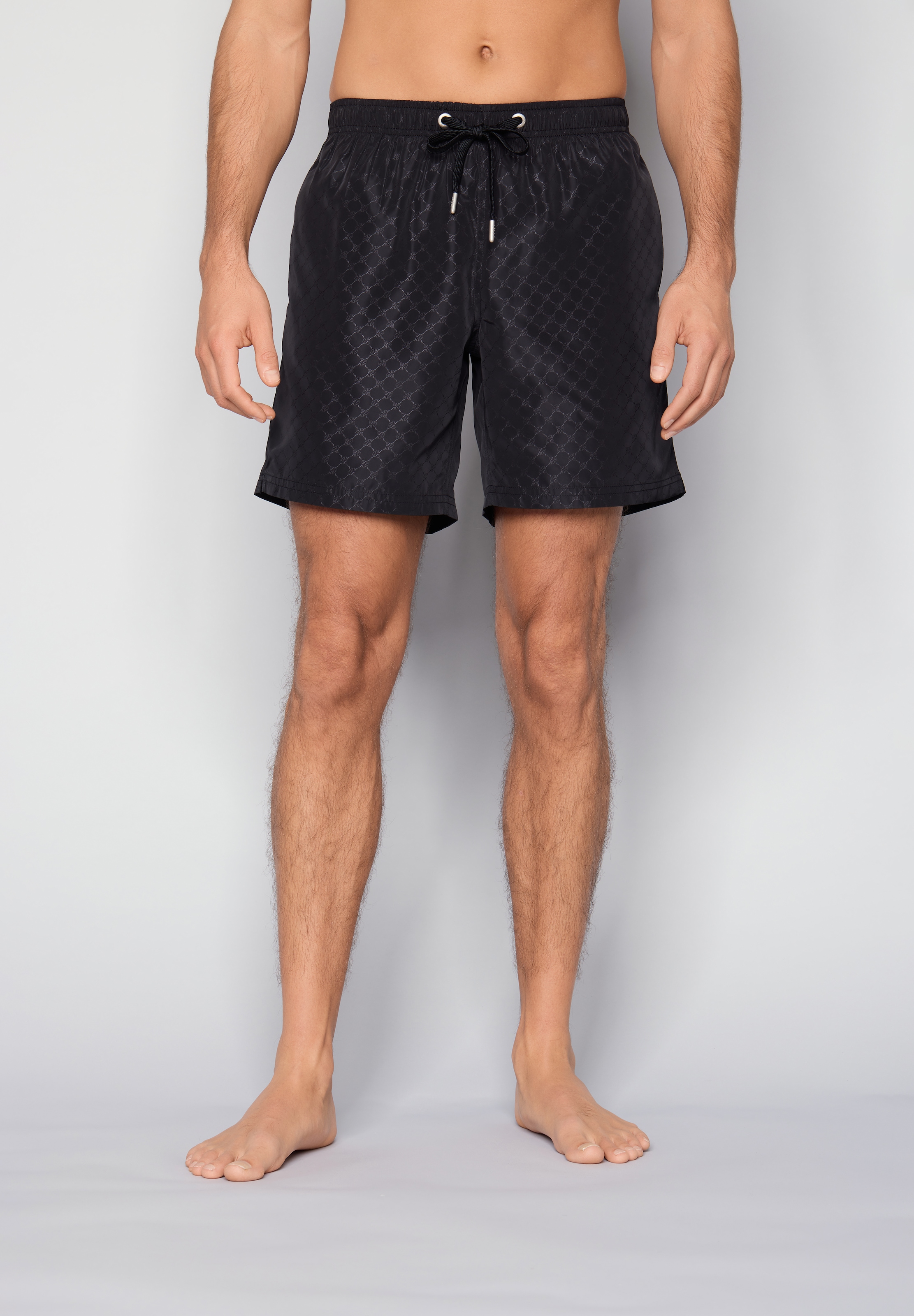 JOOP! Badeshorts »Cortina AOP« Allover Cornflower-Logo, mit Tunnelzug, seitliche Taschen
