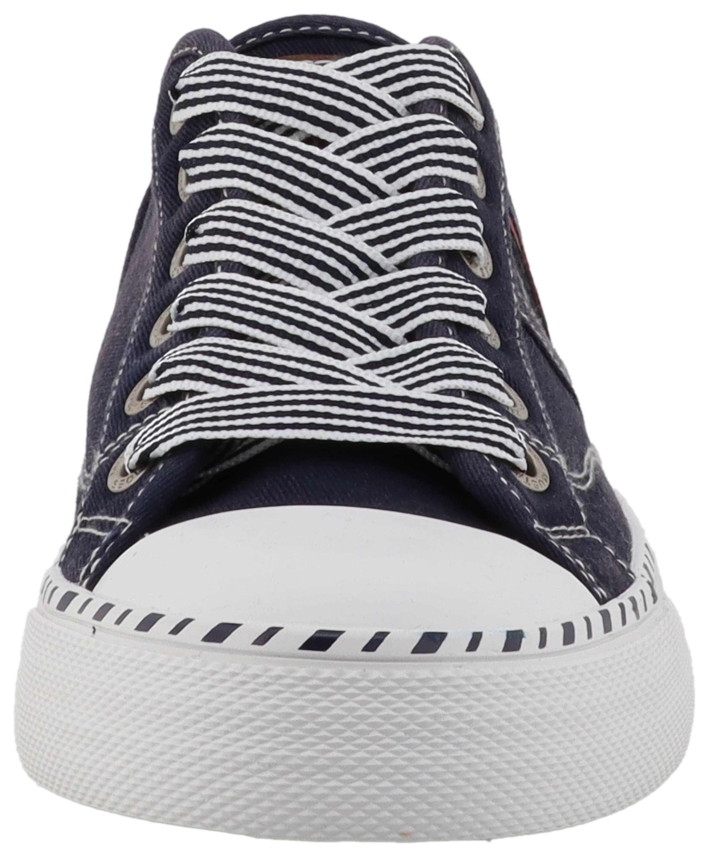 Mustang Shoes Baskets slip-on »Magdalena«  Mocassin, chaussure basse avec garniture contrastée et inscriptions logo