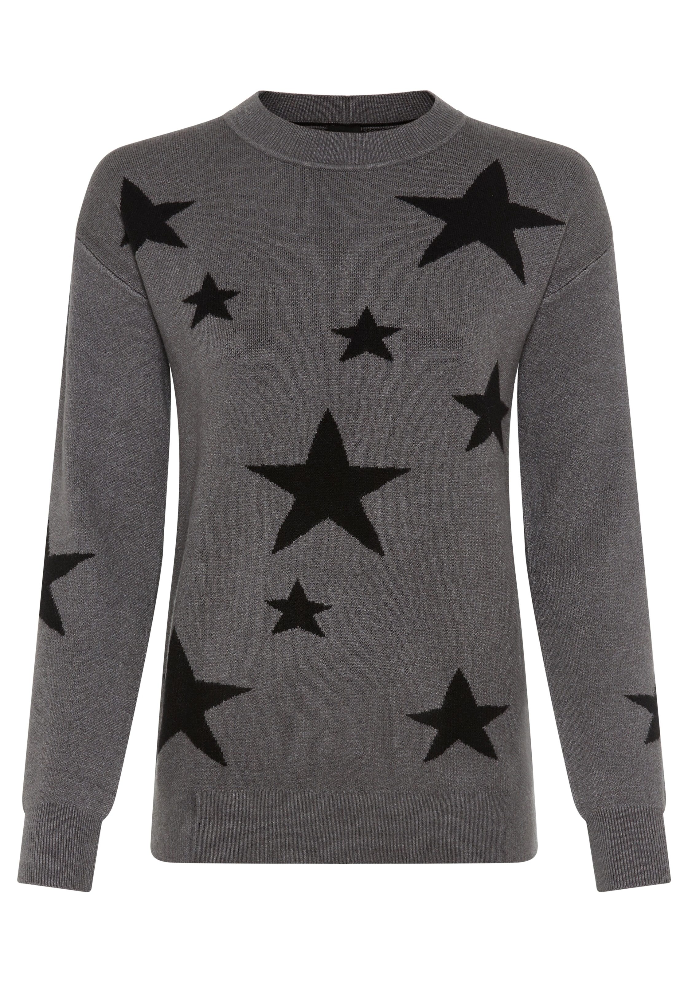 Laura Scott Pull à col rond kuscheliger Winterstrick mit Sternenmuster - NEUE KOLLEKTION