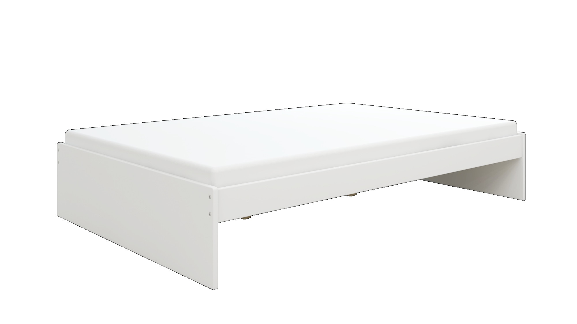 GOODproduct Bett »Magdala, Futonbett, schlichtes Design, Top Qualität« Breite/ Belastbarkeit: 120cm/200 KG, 90cm/ 100KG,  aus robustem MDF, Breite Liegefläche 140 cm, Bettkasten optional