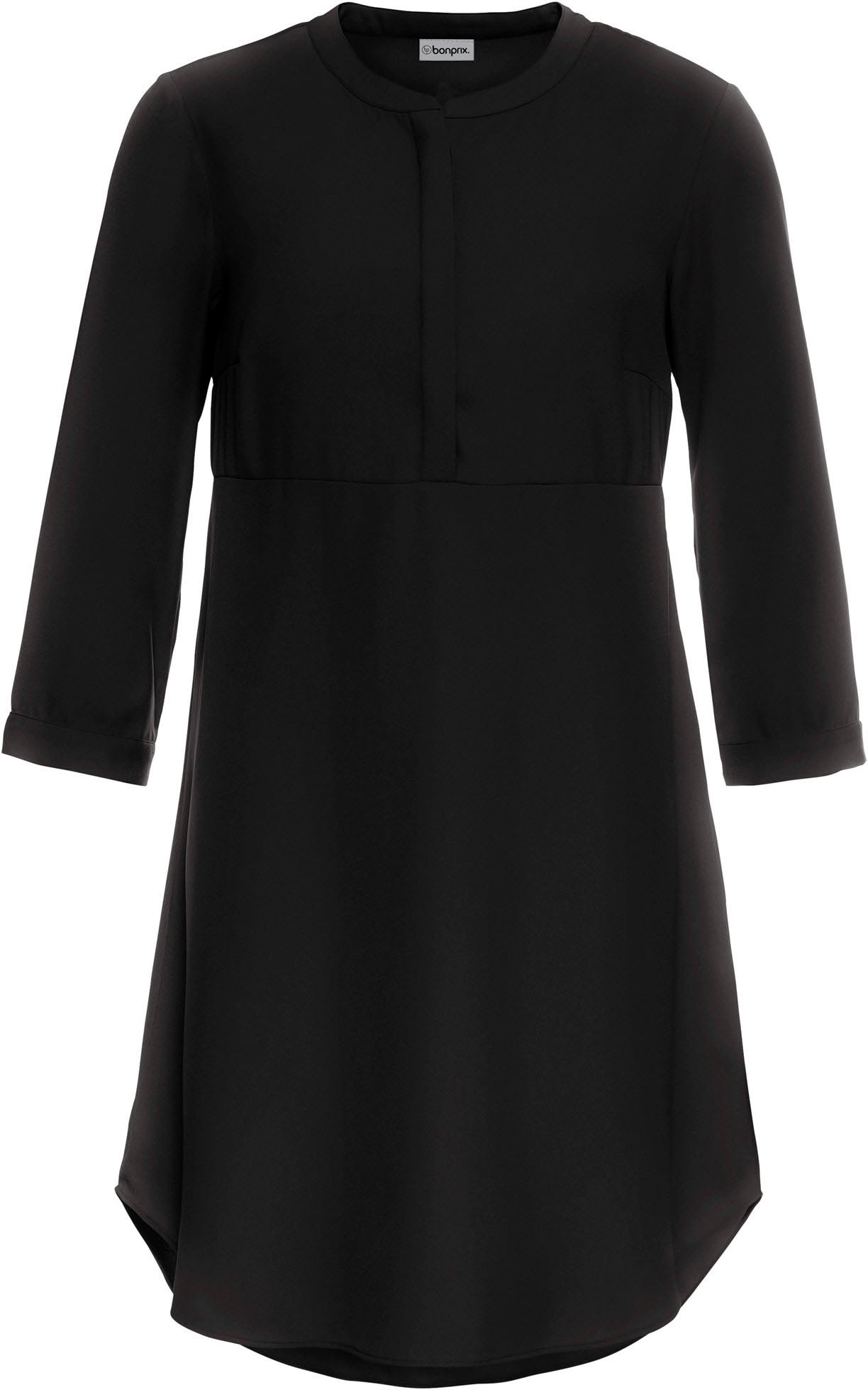bonprix Robe chemisier für modischen Auftritt, aus Polyester, Regular Fit, mit 3/4-Ärmeln