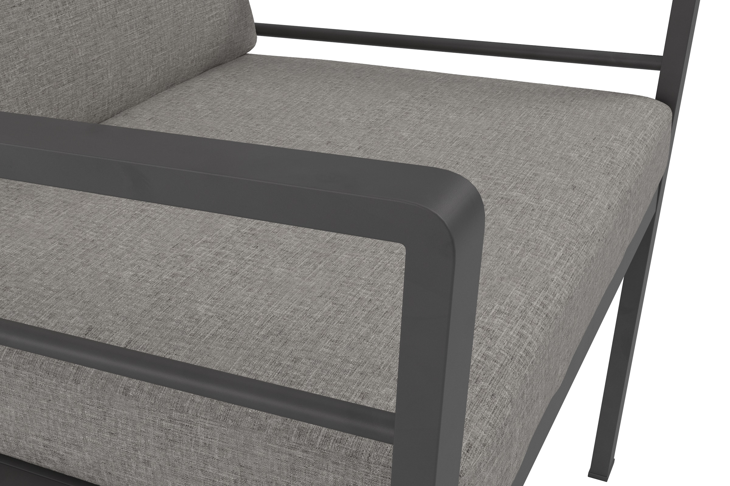 KONIFERA Garten-Essgruppe »»New Jersey«« Set, 6 Sessel, Tisch 80x160x71 cm, inkl. Auflagen, 19 Stk. tlg. Aluminium/Polyrattan