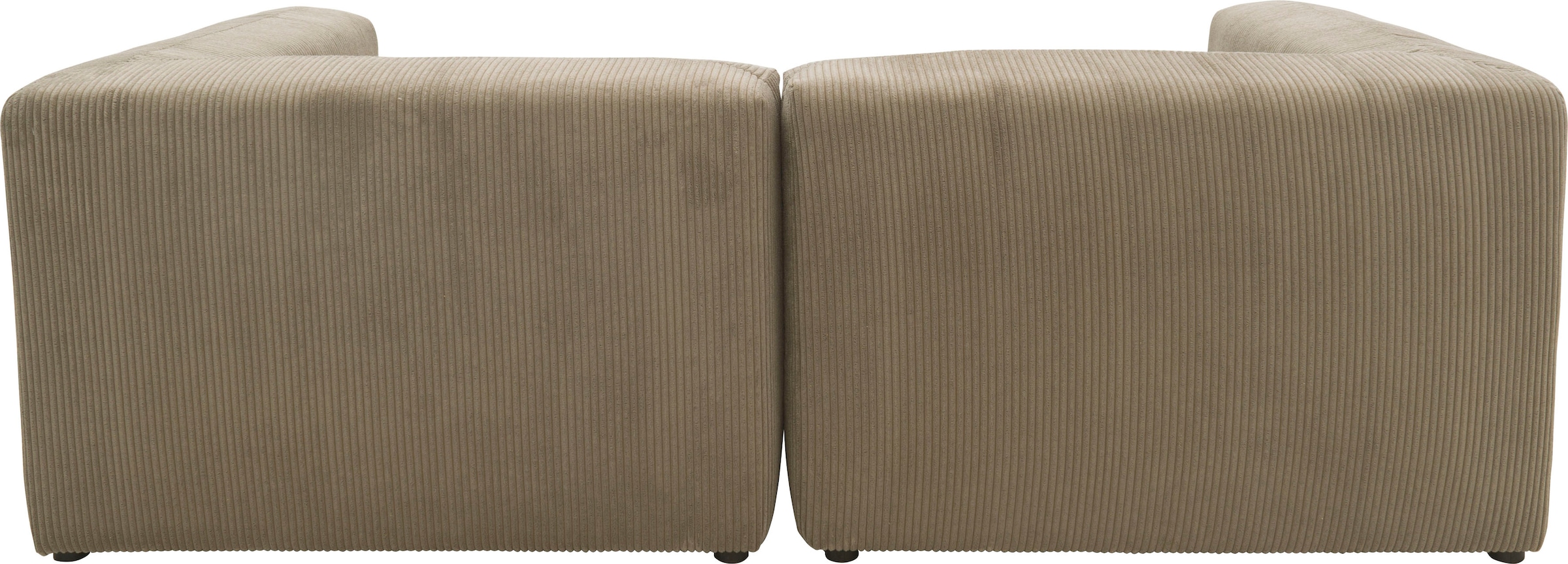 RAUM.ID 2-places »Gerrid« im Cordbezug, bestehend aus zwei Eckelementen