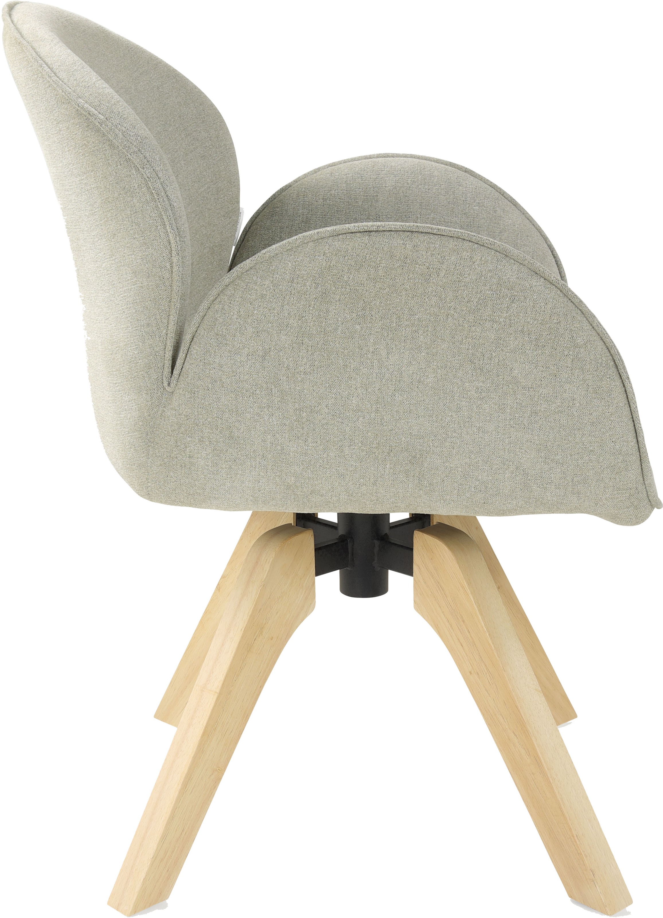 TOM TAILOR HOME Chaise avec accoudoirs »WINGS ARMCHAIR« (Set) 2 cuismit Armlehnen, drehbar, Rückholfunktion, Massivholzgestell