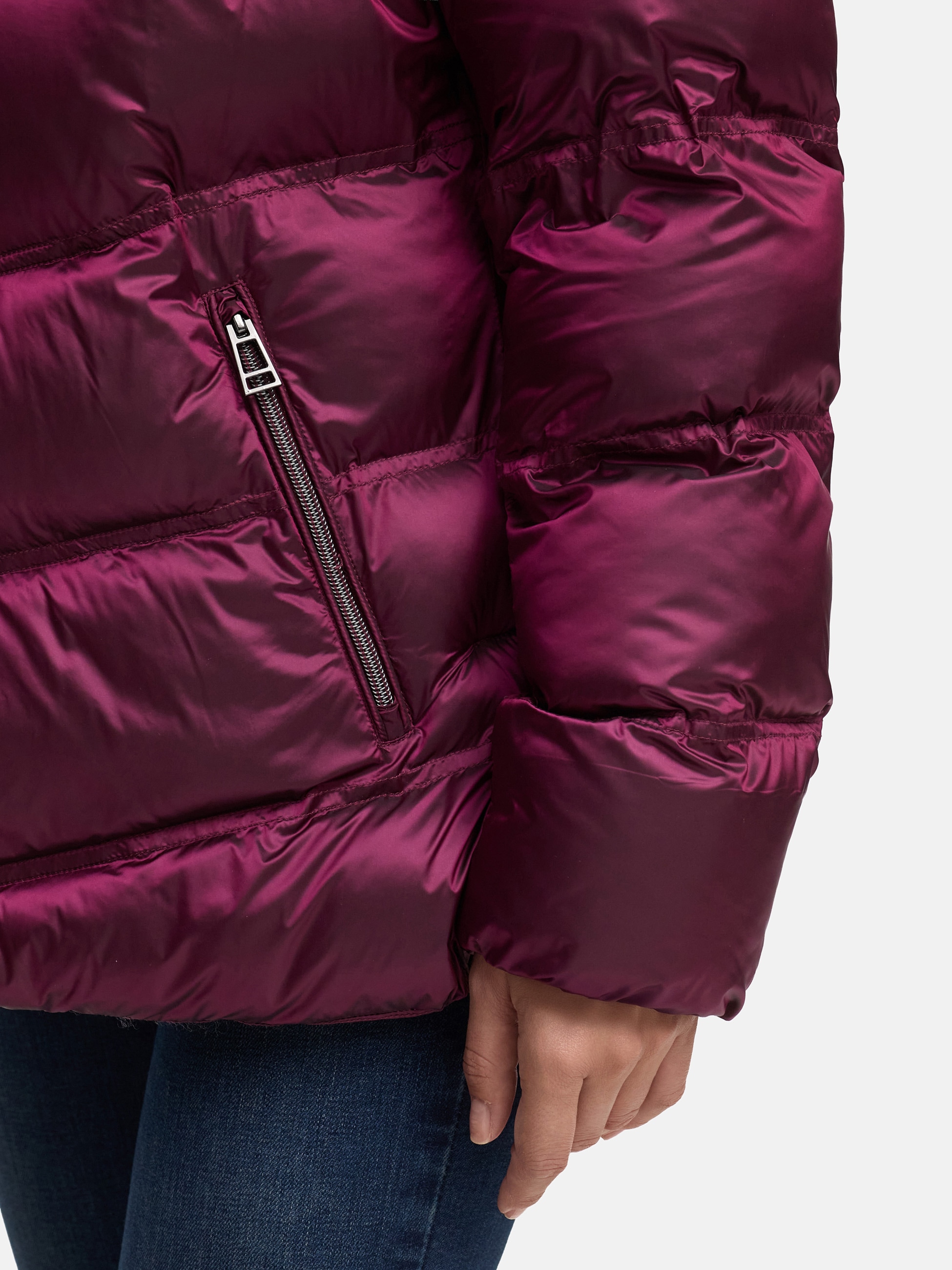 MANISA Veste matelassée mit Kapuze mit Stehkragen, Kapuze und elastischem Ärmelsaum