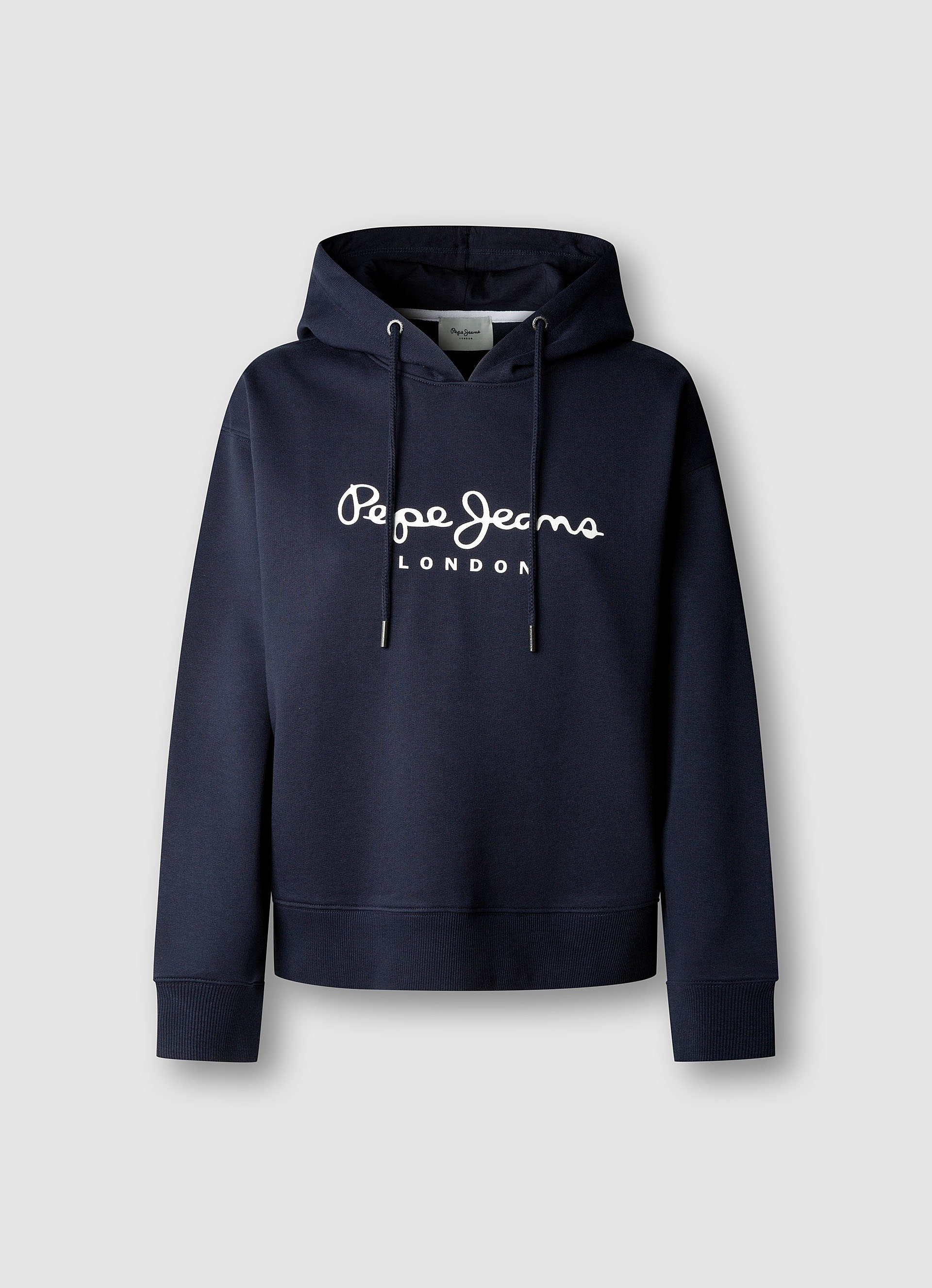 Pepe Jeans Hoodie »BADDY HOODIE«, en mélange de coton, inscription logo
