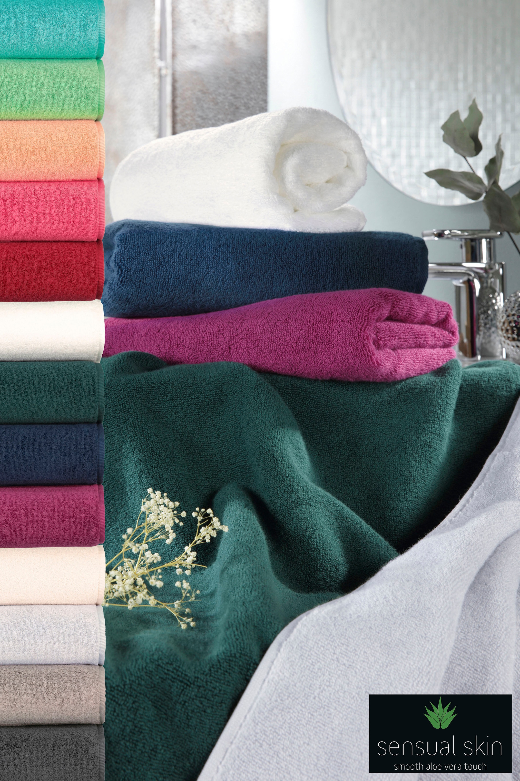 ROSS Waschhandschuh »Sensual Skin« mit Aloe-Vera-Öl veredelt