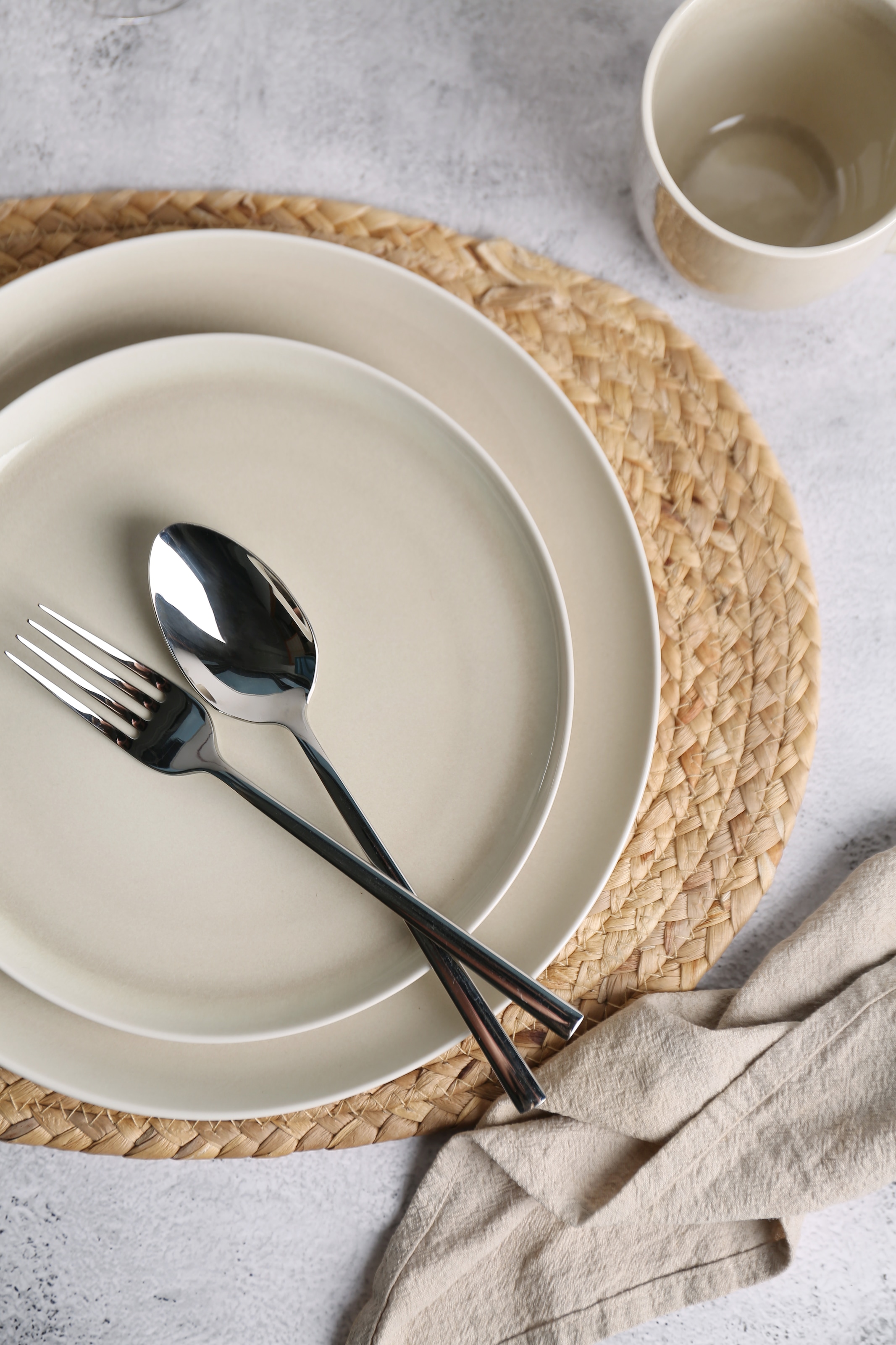 GOODproduct Geschirr-Set »Flett, mit Reaktivglasur« Teller Set, spülmaschinenfest und mikrowellengeeignet