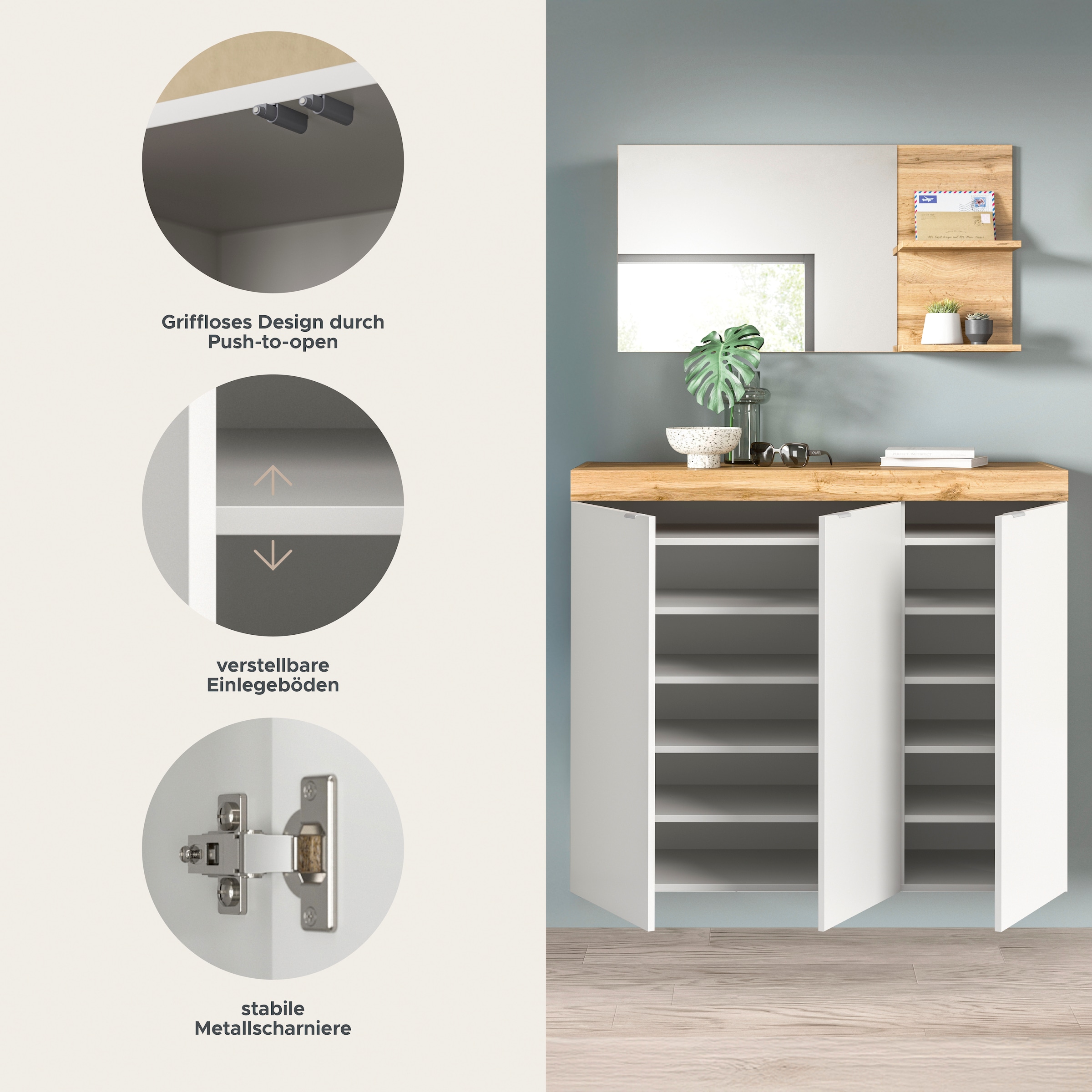 GOODproduct Ensemble de vestiaires »MAMBO II, 2-teilig, hängend oder stehend montierbar« 2 cuis tlg.