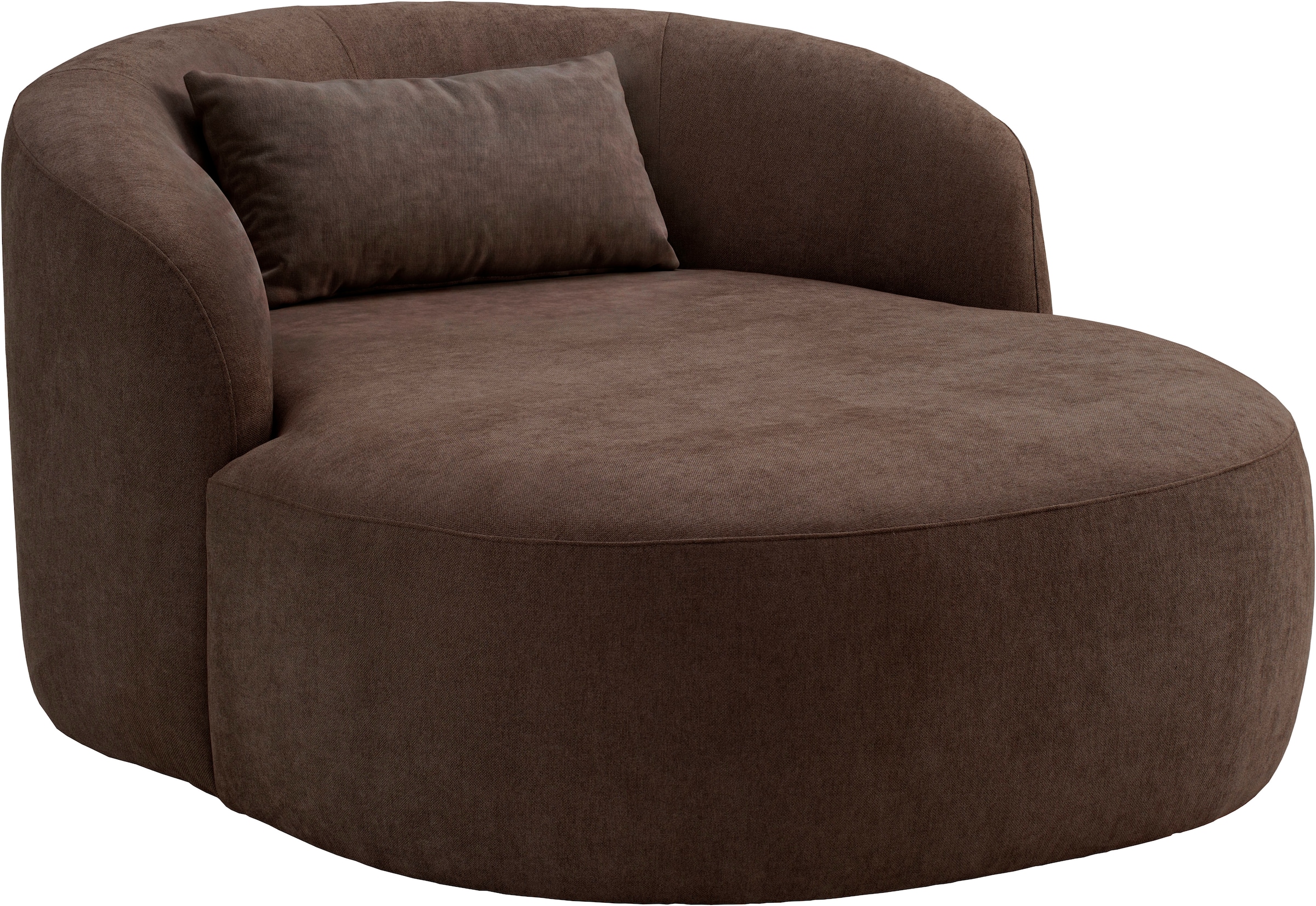 LeGer Home by Lena Gercke Fauteuil XXL »Yllara, moderner Lesesessel, Loveseat mit grosszügiger Sitzfläche« avec dossier courbé en velours ou structure