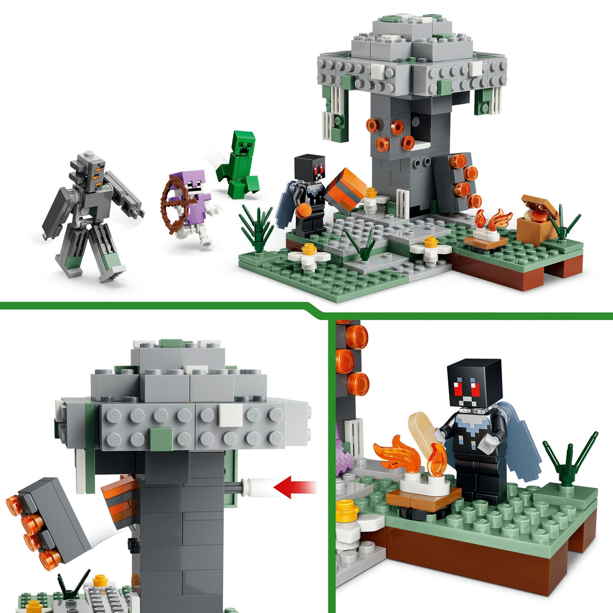 LEGO® Konstruktionsspielsteine »Blasser Garten (21586), LEGO Minecraft« Made in Europe