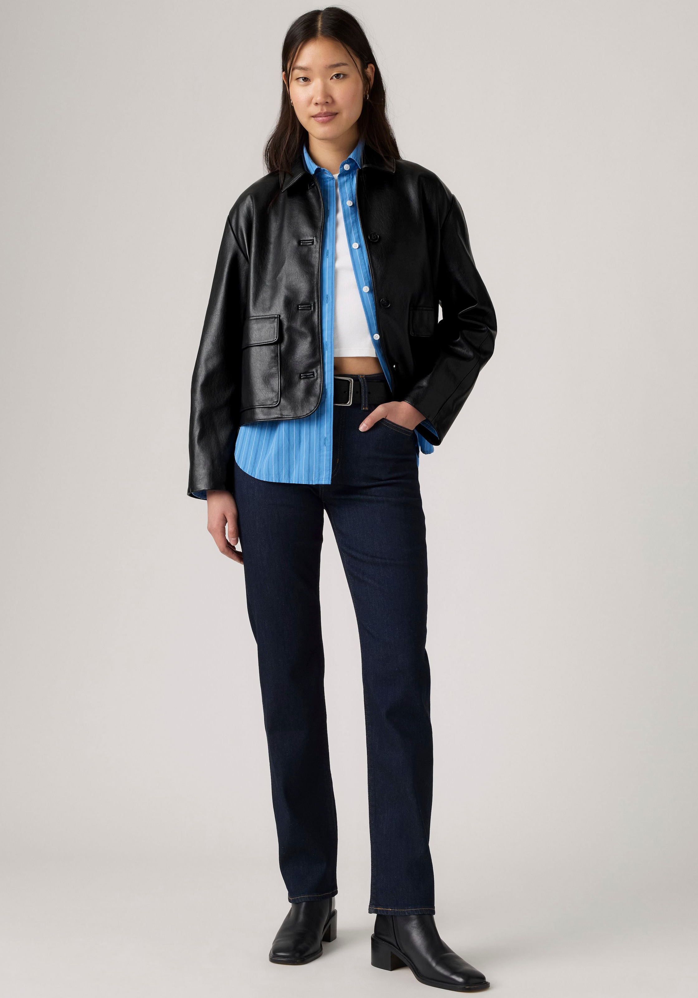 Levi's® Jeans slim »722 HIGH RISE SLIM« avec lyocell et stretch