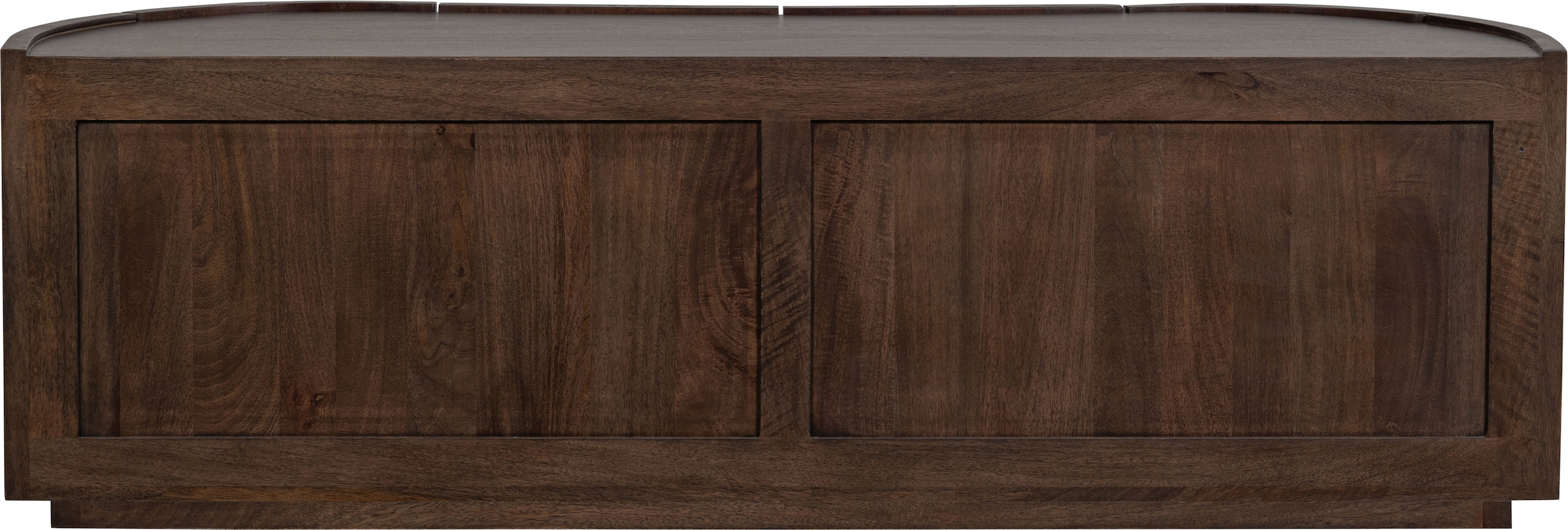 WOOOD Sideboard »Sense Mangoholz organische Wellenform, H 50 x B 160 x T 46 cm« Tragkraft Deckplatte 35 kg, fertig montiert geliefert, Massivholz