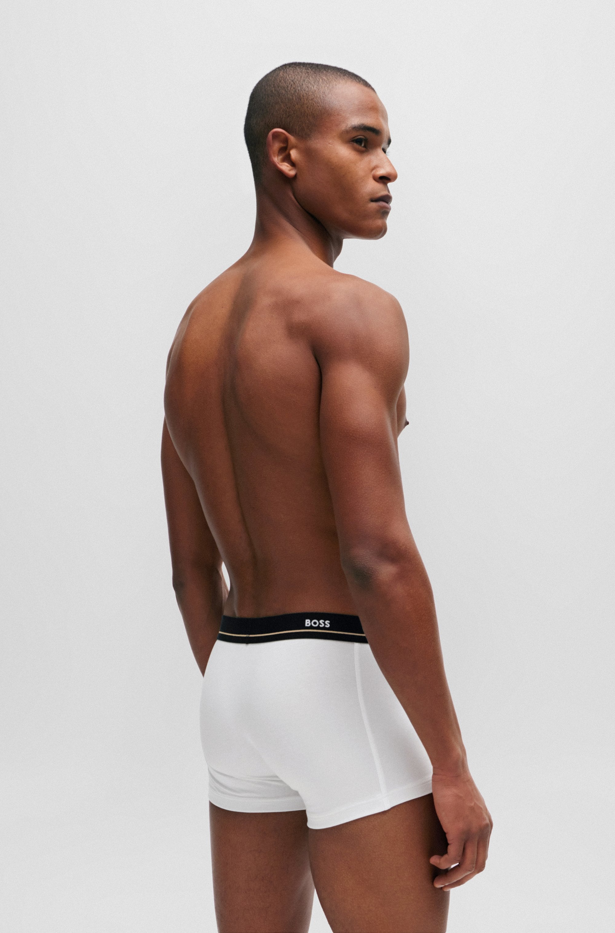 BOSS Tronc »Trunk 5P Essential« Packung, 5er Pack, 5 cuis mit modischem, teilweise kontrastfarbenen BOSS Logo-Elastikbund