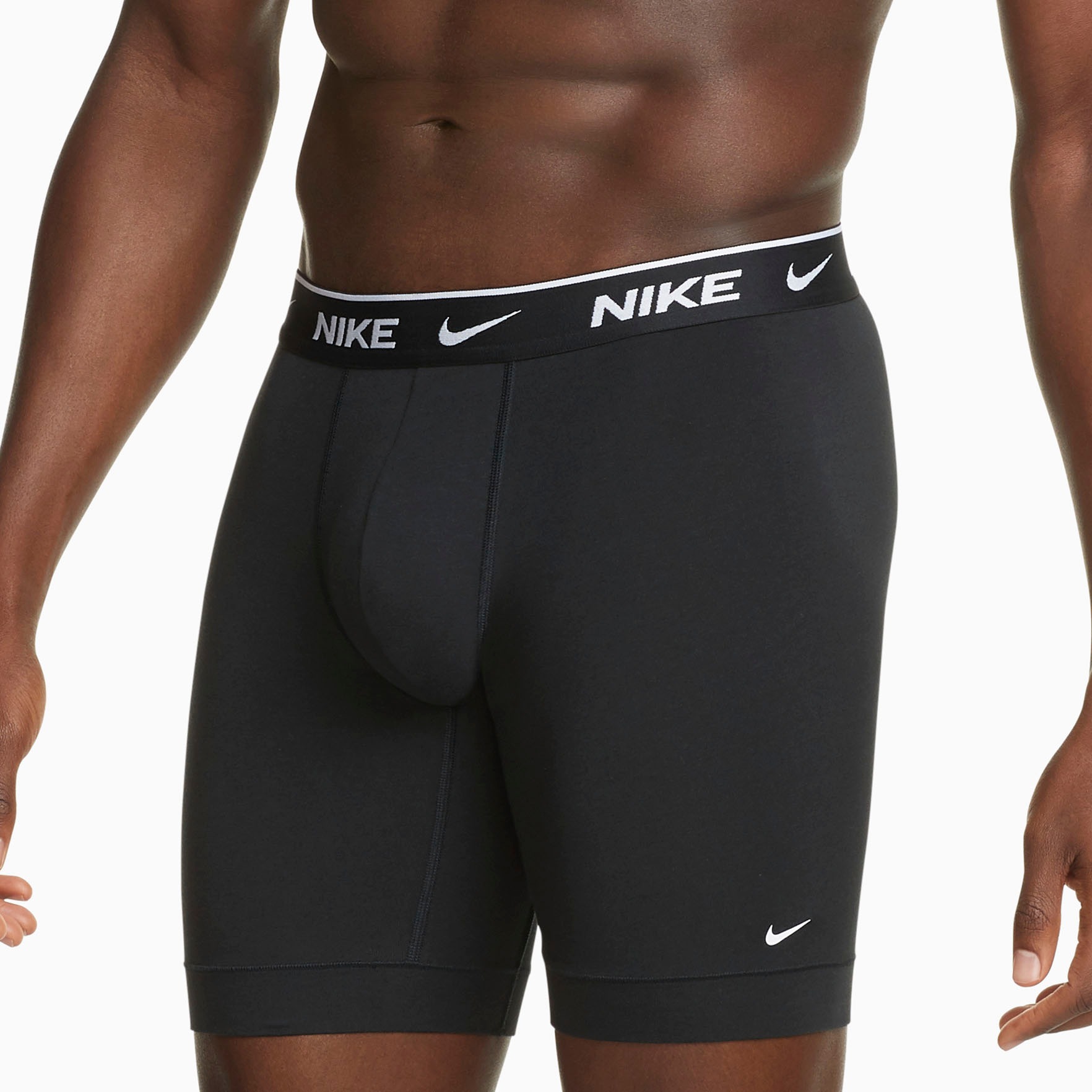 NIKE Underwear Boxer »BOXER BRIEF LONG 3PK« Packung, 3er, 3 cuis mit Logo-Elastikbund
